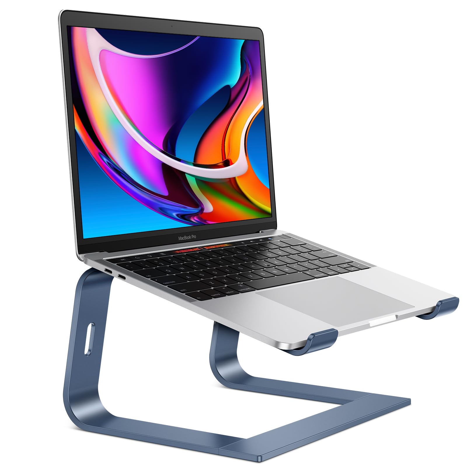 Omoton Laptop Stand, Detachable Laptop Mount, Aluminum Laptop Holder Stand For Desk, Compatible With Macbook Air/Pro, Dell, Hp And All Laptops (11 16 Inch), Deepnavy