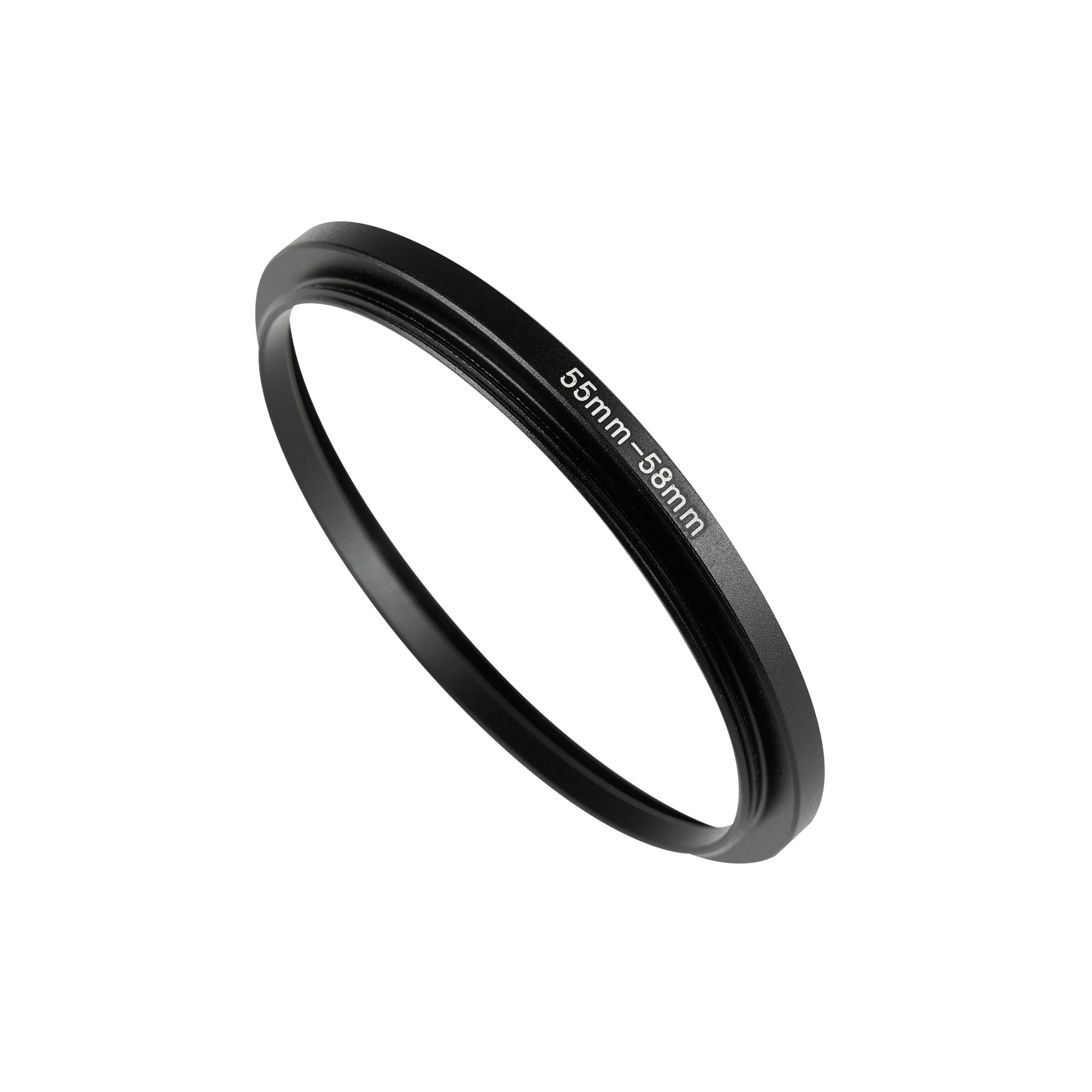 Wiiye 55Mm To 58Mm Step Up Ring Adapter,55Mm To 58Mm Step Up Filter Ring,For All Brands Uv Nd Cpl Metal Stepping Up Ring Adapter