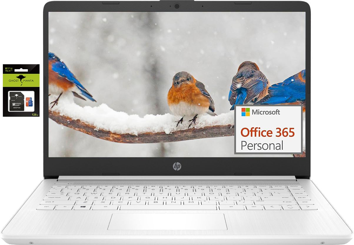Hp Laptop Computer 14'' Ultral Light For Students And Business, 4 Cores Intel Celeron, 16Gb Ram, 320Gb Storage(64Gb Emmc+256Gb G