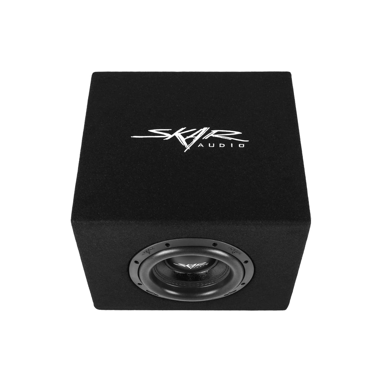 Skar Audio SVR-1X8D2 Single 8" Loaded Vented Subwoofer Enclosure - Black