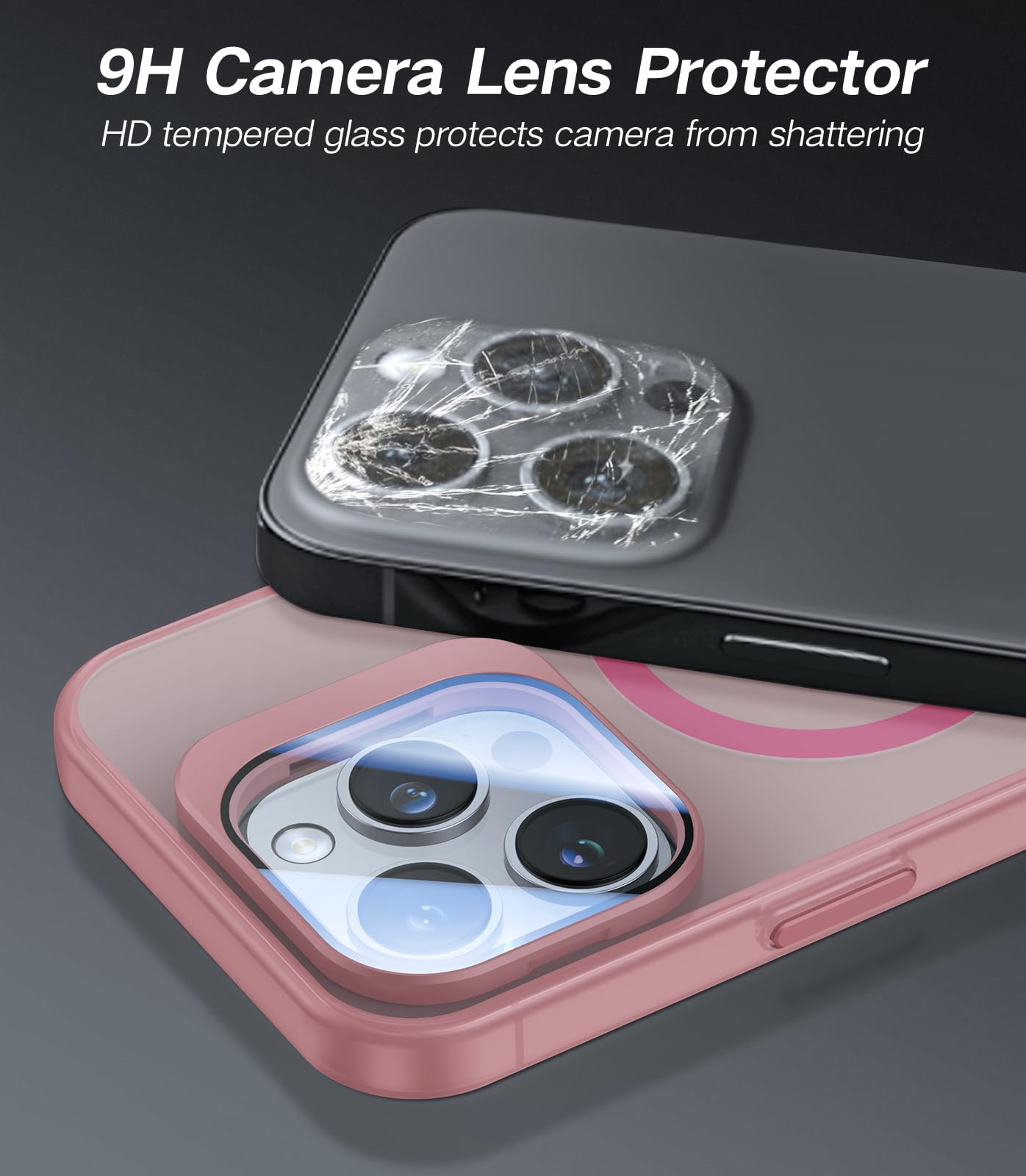 Vofata For Iphone 14 Pro Case With Metal Camera Stand [Built In 9H Camera Lens Protector][Compatible With Magsafe] Military Grad