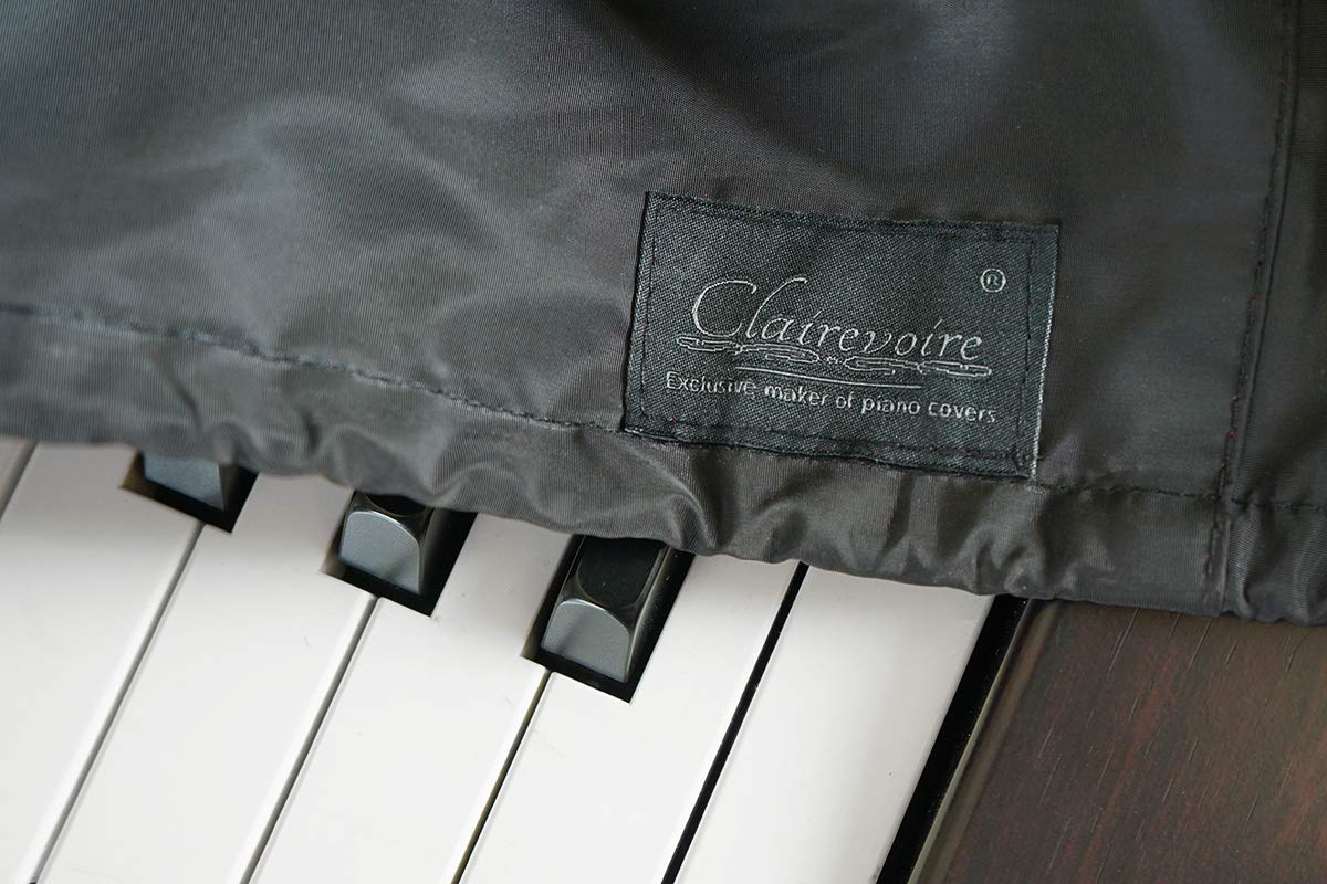 Clairevoire 2023 Keyboard & Digital Piano Cover | Anti Water/Dust | Adjustable Book Stand Opening | Fits All (57.8 Inch [147 Cm]