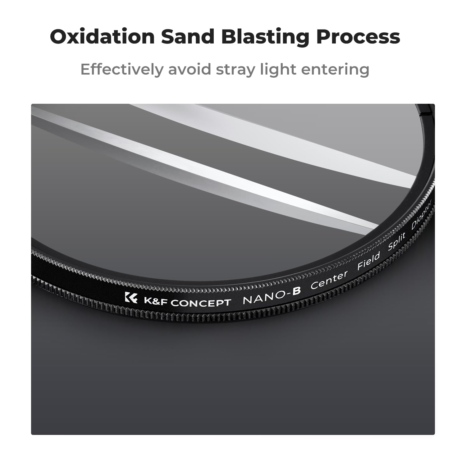 K&F Concept 67Mm Center Field Split Diopter Effect Filter Keeps The Focus, Multi Layer Coated Subjects Center Opening Focus Filt
