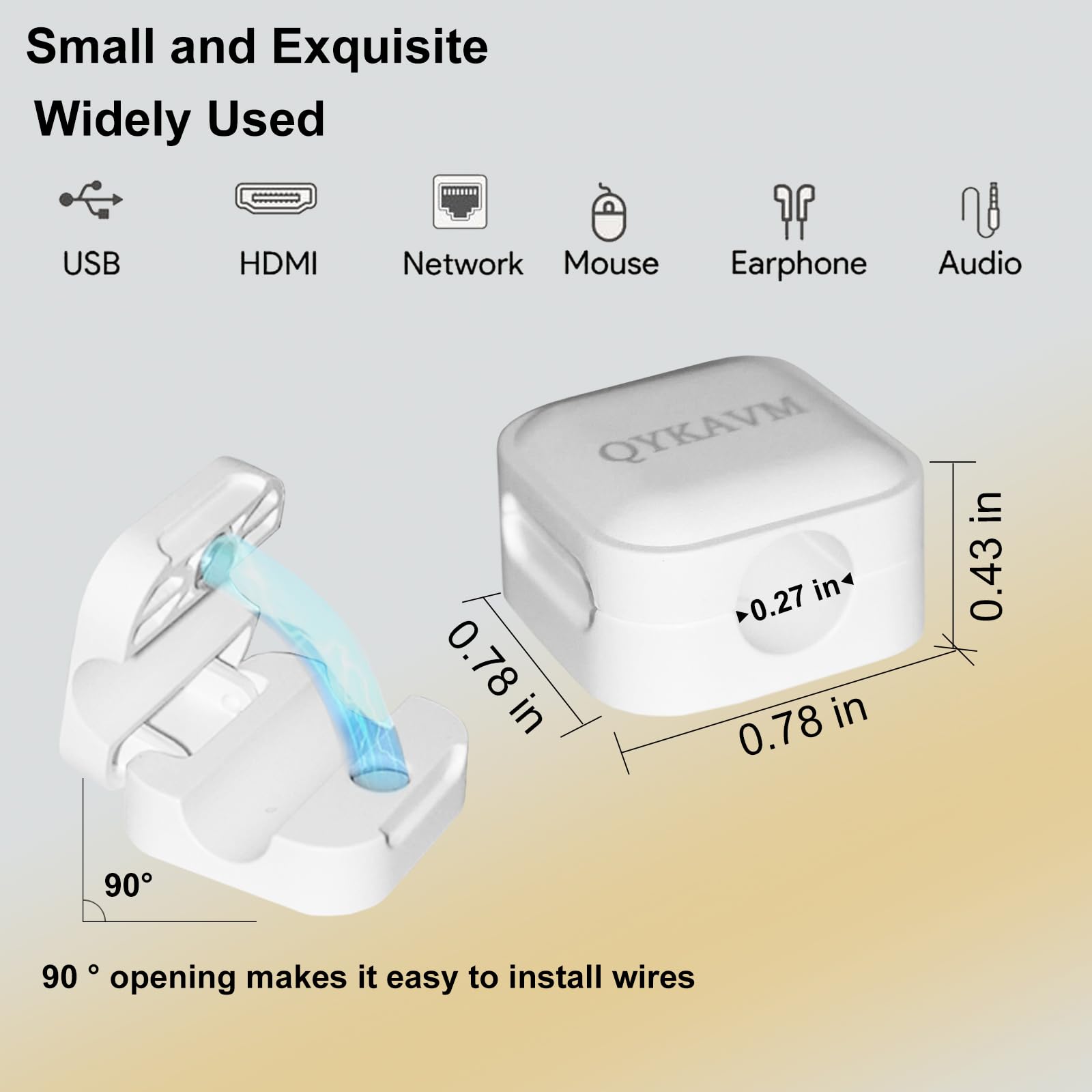 8 Pack Magnetic Cable Clips,Desk Cable Management Cord Organizer,Flip Top Magnetic Cable Clips Adhesive Wire Holder Keeper,Adhes