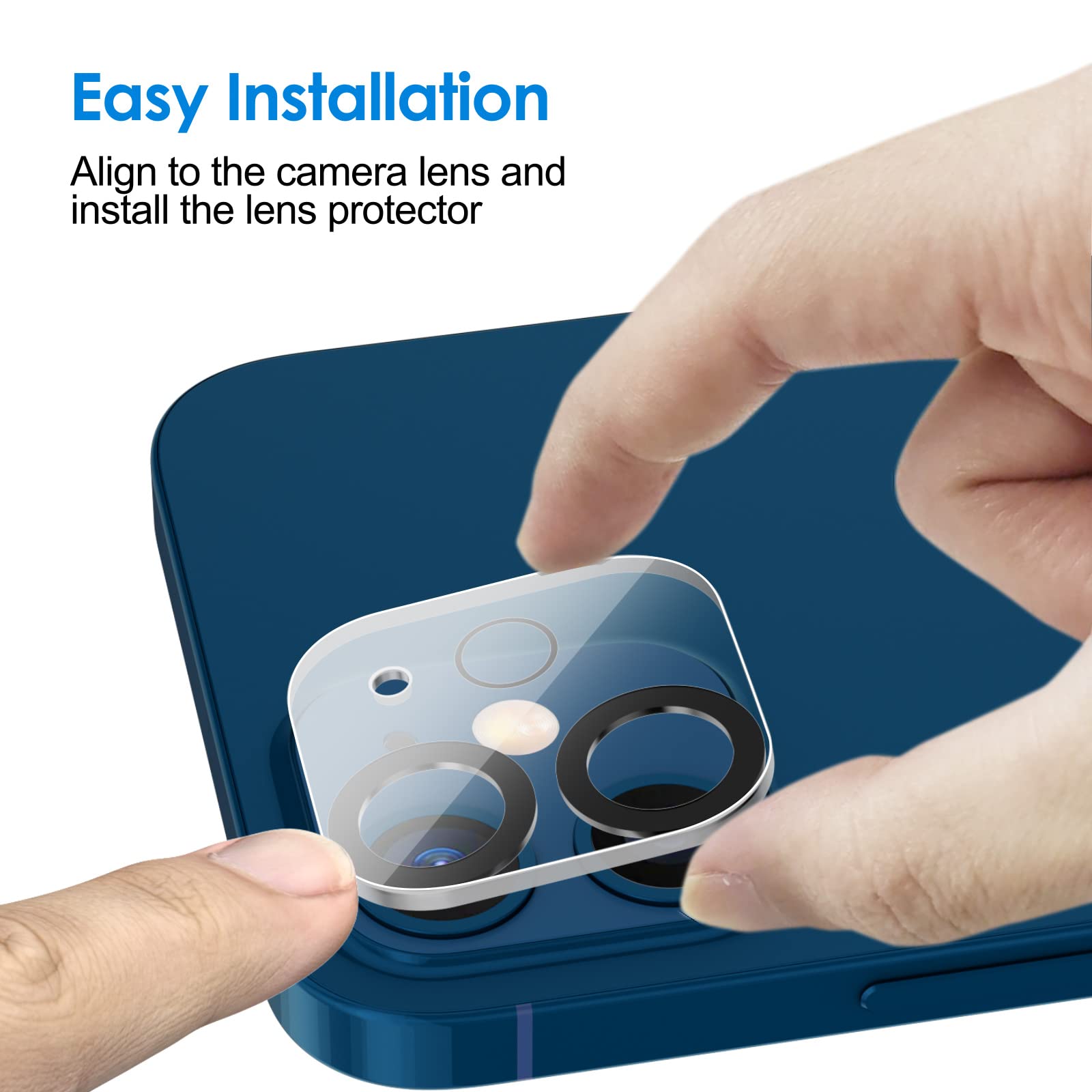 Jetech Camera Lens Protector For Iphone 12 6.1-Inch, 9H Tempered Glass, Hd Clear, Anti-Scratch, Case Friendly, Does Not Affect N