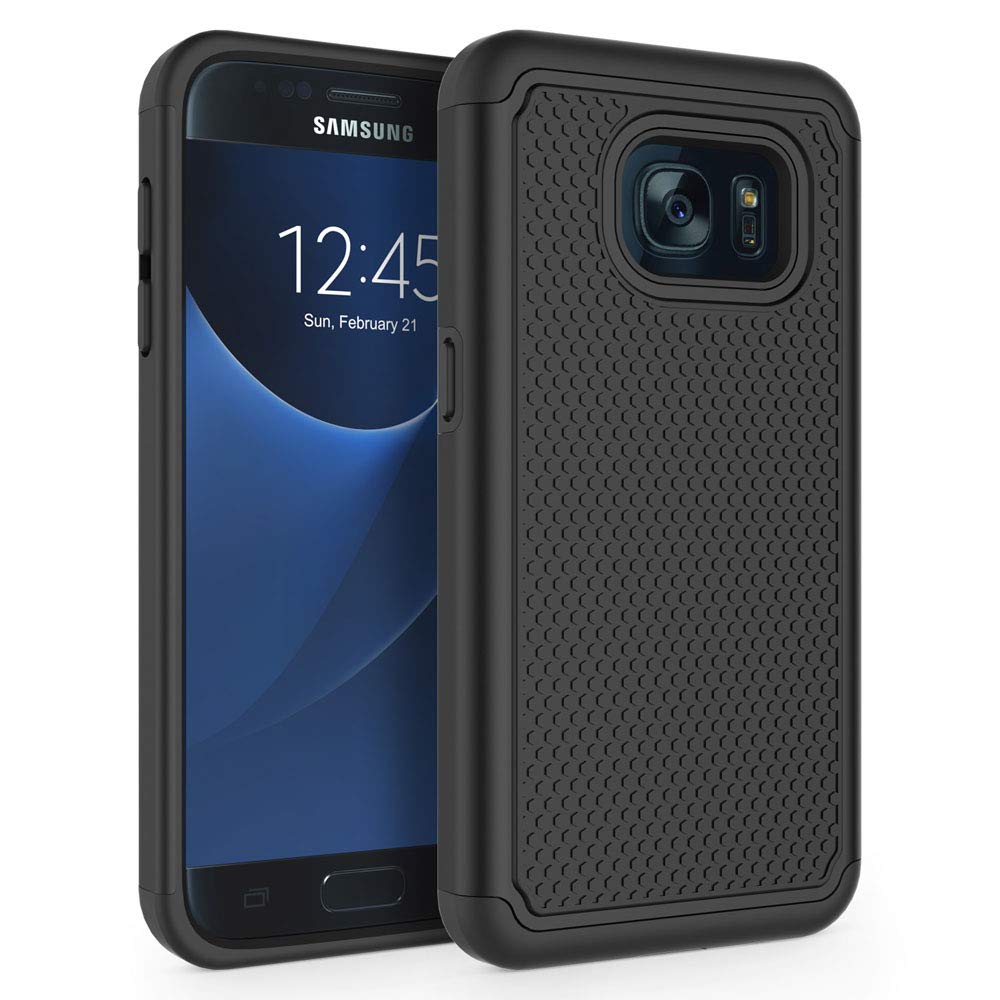 SYONER Samsung Galaxy S7 Shockproof Defender Phone Case Polycarbonate Black