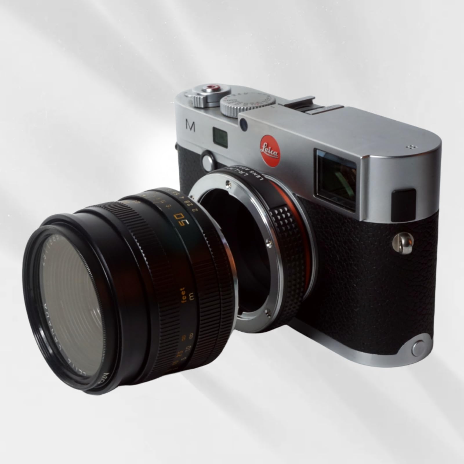Pholsy Lens Mount Adapter With 6 Bit Coding Compatible With Leica R Lens To Leica M Mount Camera Body Compatible With Leica R To