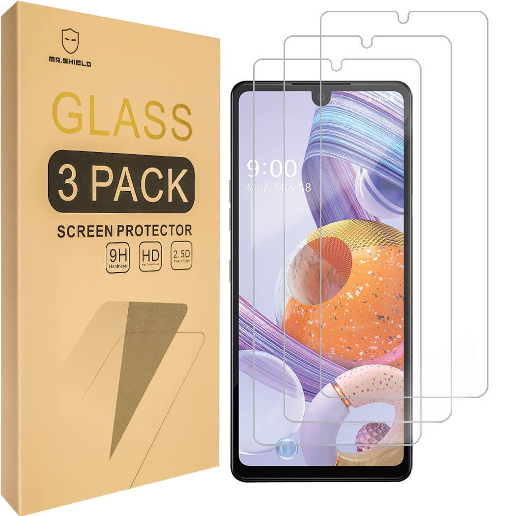 Mr.Shield [3 Pack] Designed For Lg Stylo 6 [Tempered Glass] [Japan Glass With 9H Hardness] Screen Protector With Lifetime Replac
