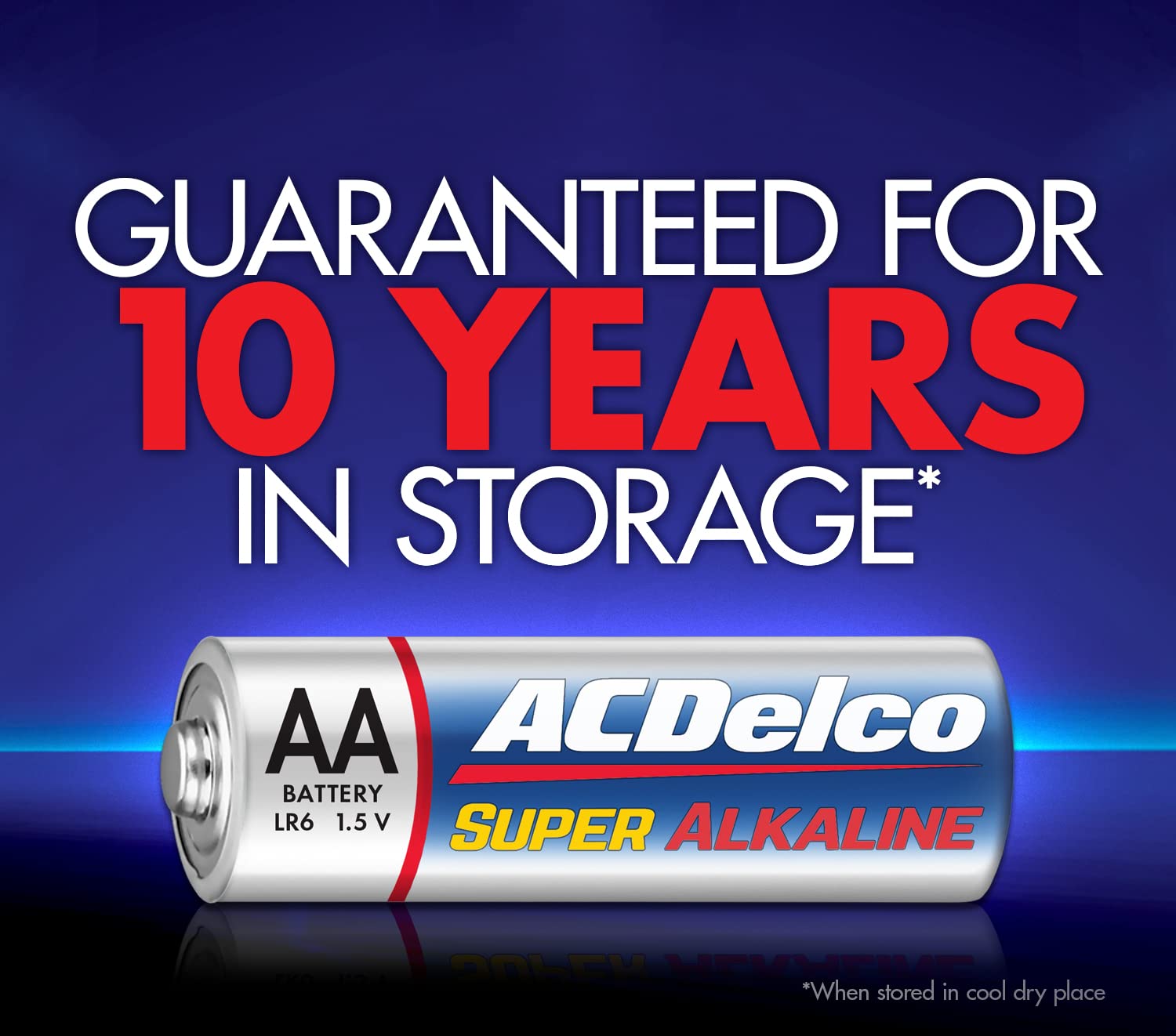 Acdelco 24 Count Aa Batteries, Maximum Power Super Alkaline Battery, 10 Year Shelf Life, Recloseable Packaging