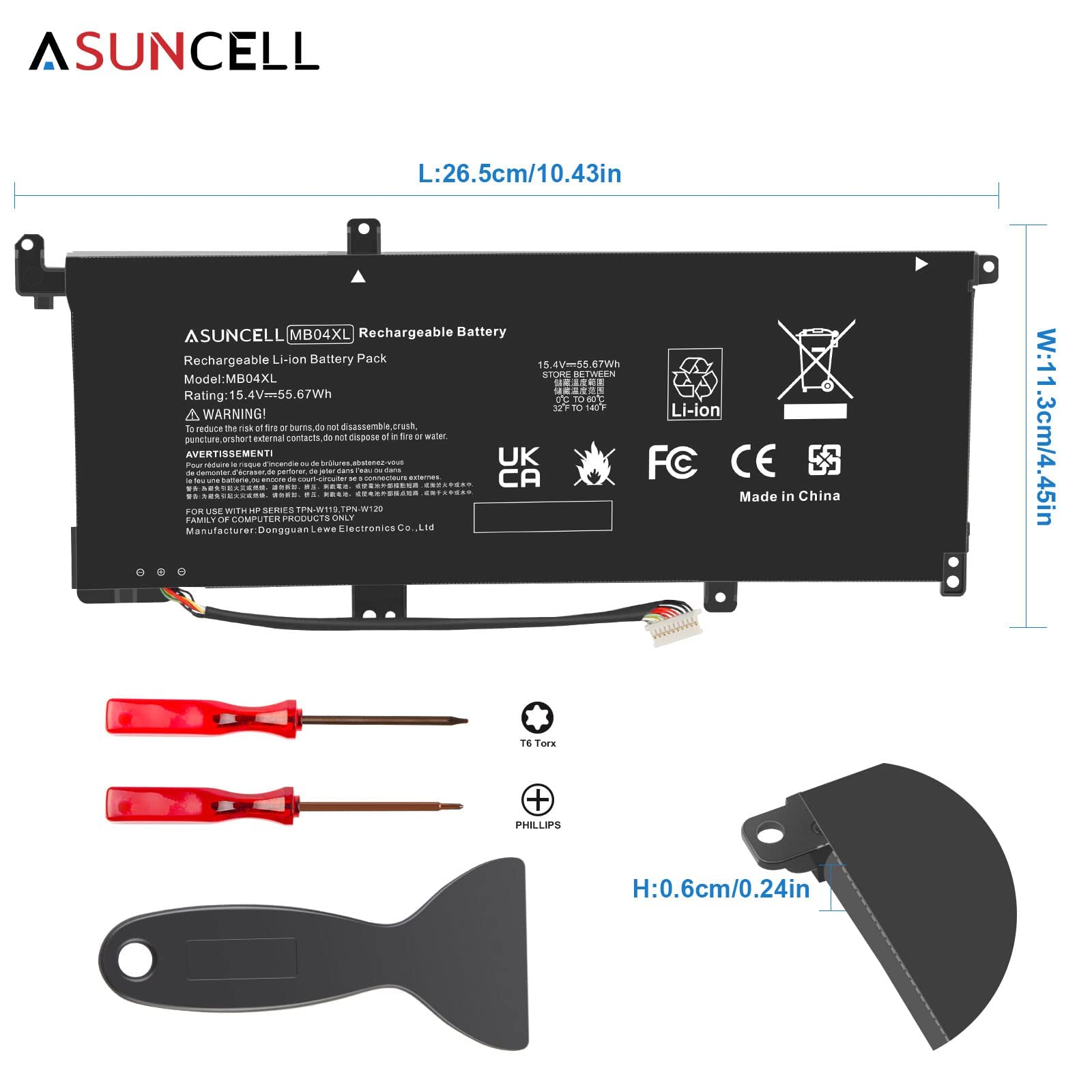 Asuncell Mb04Xl Battery For Hp Envy X360 M6 Aq105Dx M6 Aq103Dx M6 Aq005Dx M6 Aq003Dx M6 Ar004Dx 15 Aq273Cl 15 Aq100Nx 15 Aq267Cl