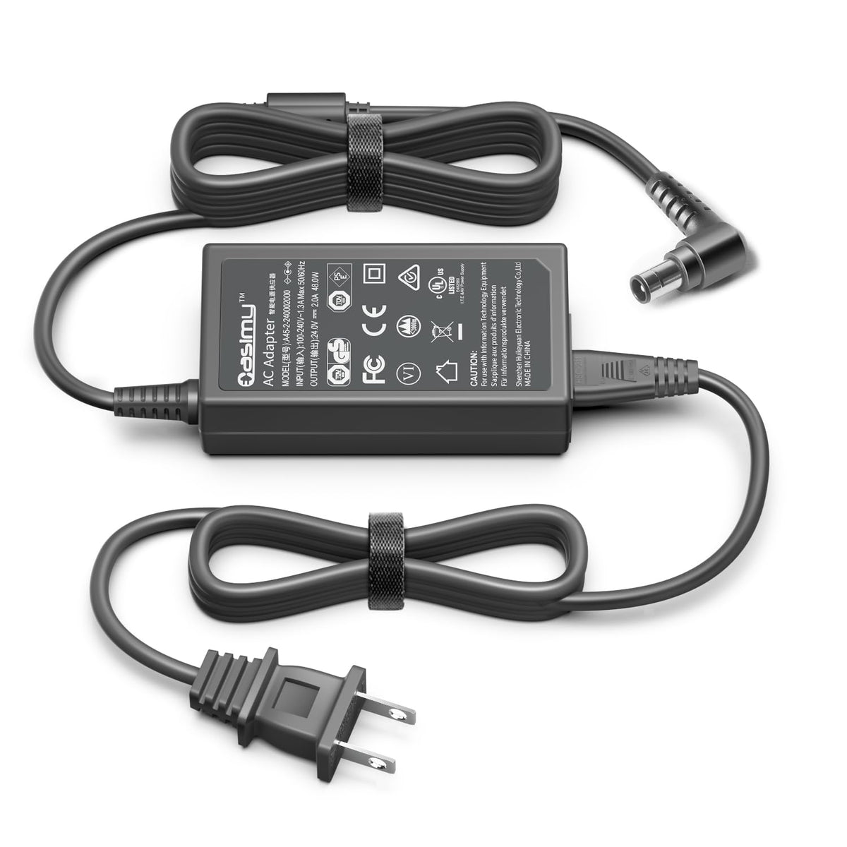 Casimy A4024_Fpn 24V 1.66A 2A Power Cord Adapter Compatible With Samsung Soundbar Hw-K650 Hw-K651 Hw-Km45 Hw-Km45C Hw-Km55 Hw-Km