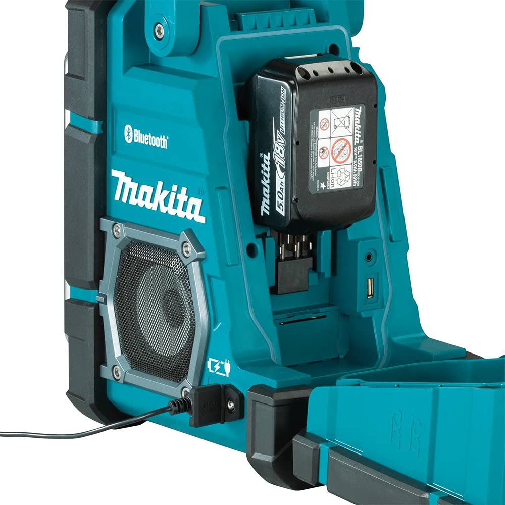 Makita Xrm10 18V Lxt / 12V Max Cxt Lithium-Ion Cordless Bluetooth Job Site Charger/Radio, Tool Only