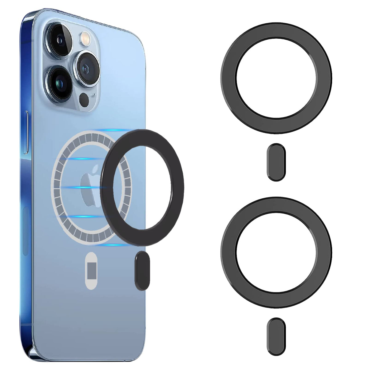Magnet Ring Adhesive Sticker Rings For Iiphone 12 13 14 15 Case Converter Kit Accessories, Magnetic Car Magnet Mount Adapter Mag