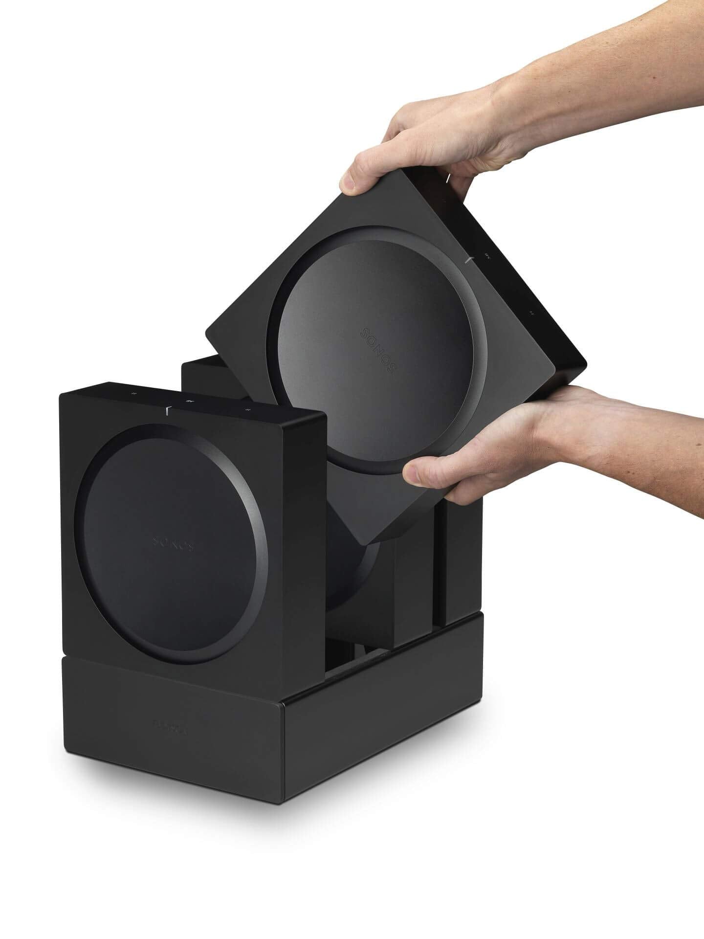 Flexson Dock For 4 Sonos Amps - Black