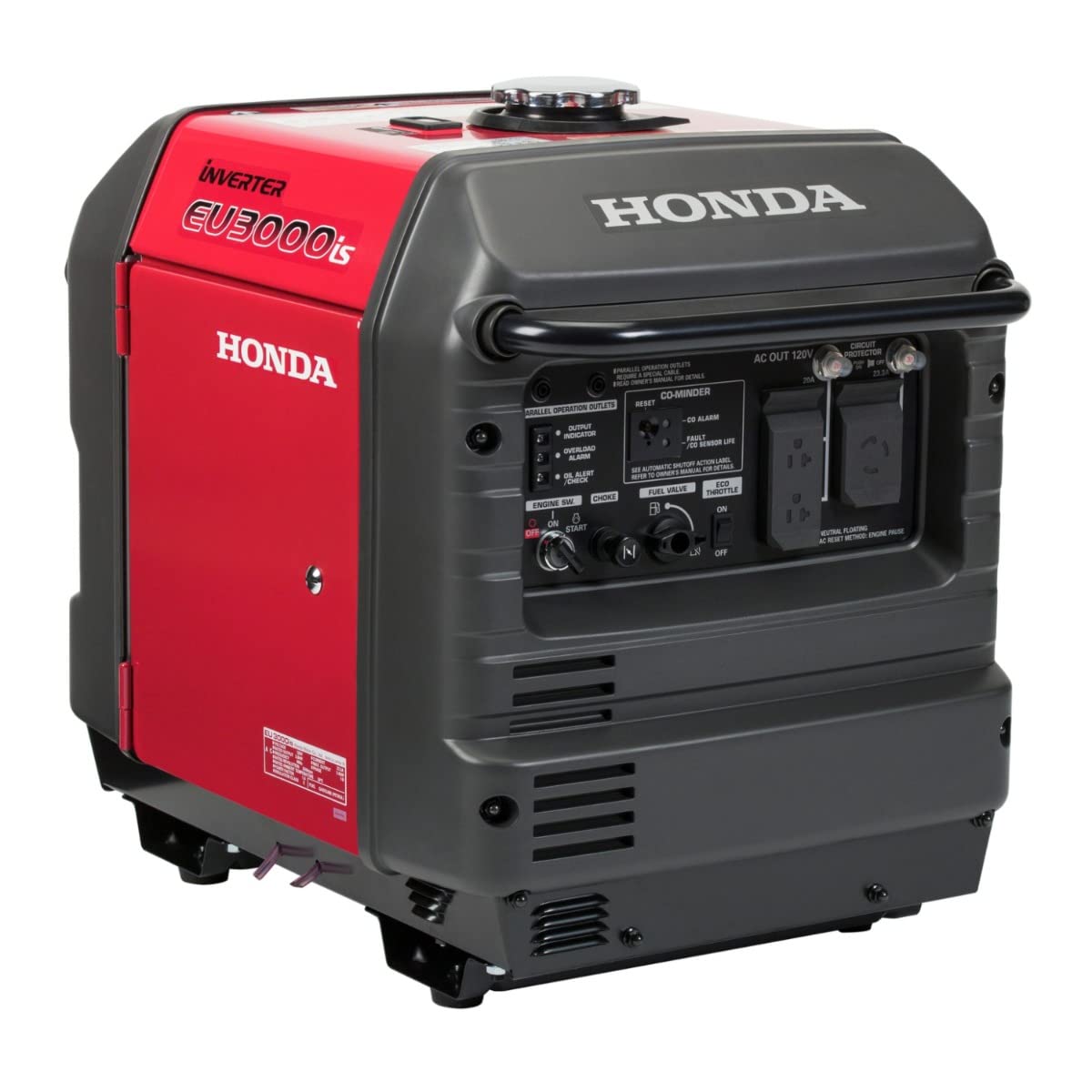 Honda Eu3000Is1An 3000 Watt 120 Volt Inverter Generator With Co Minder   49 State 664270