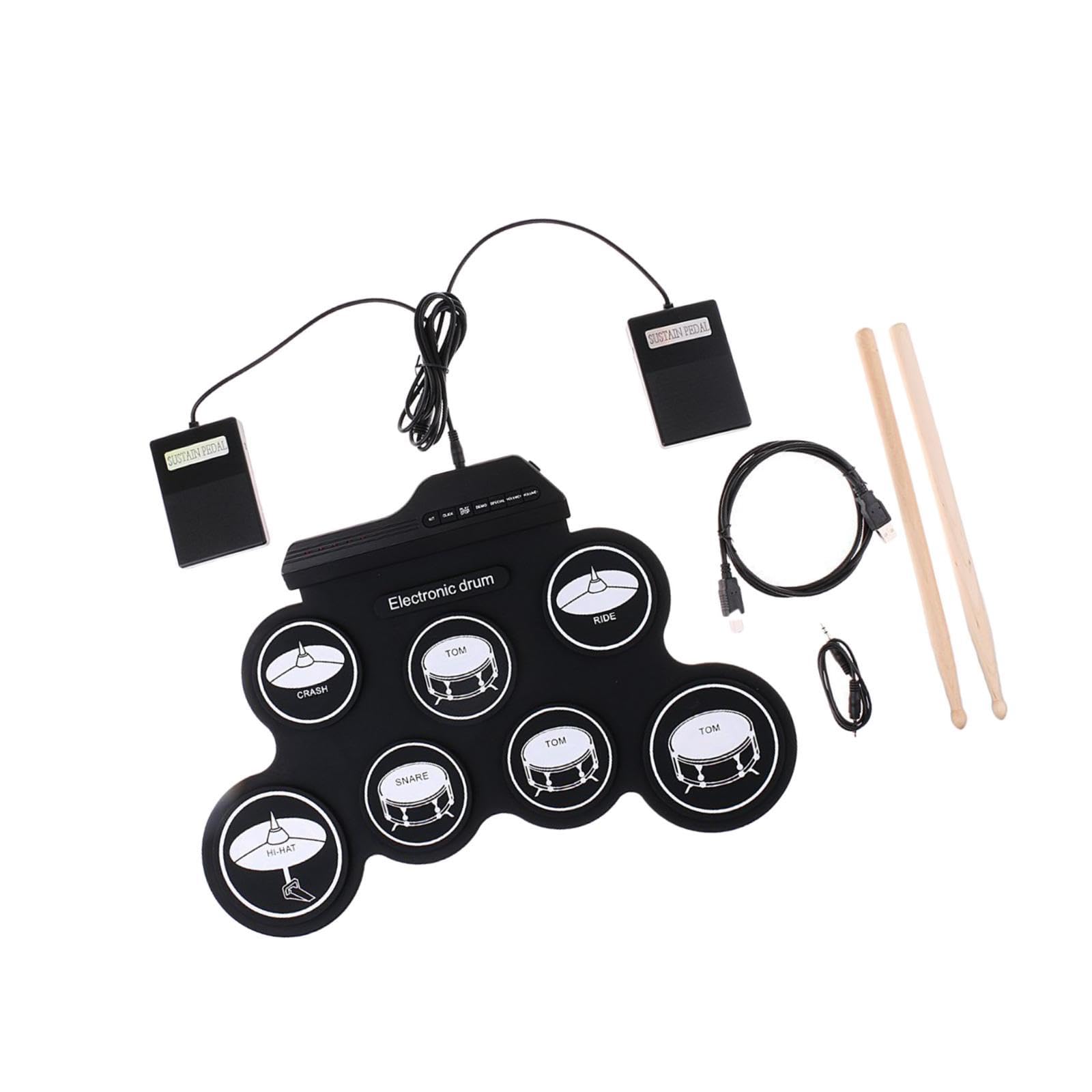 Secret Desire Portable Electronic Drum Supplies Lightweight Party Favors Roll Up Drum Kits