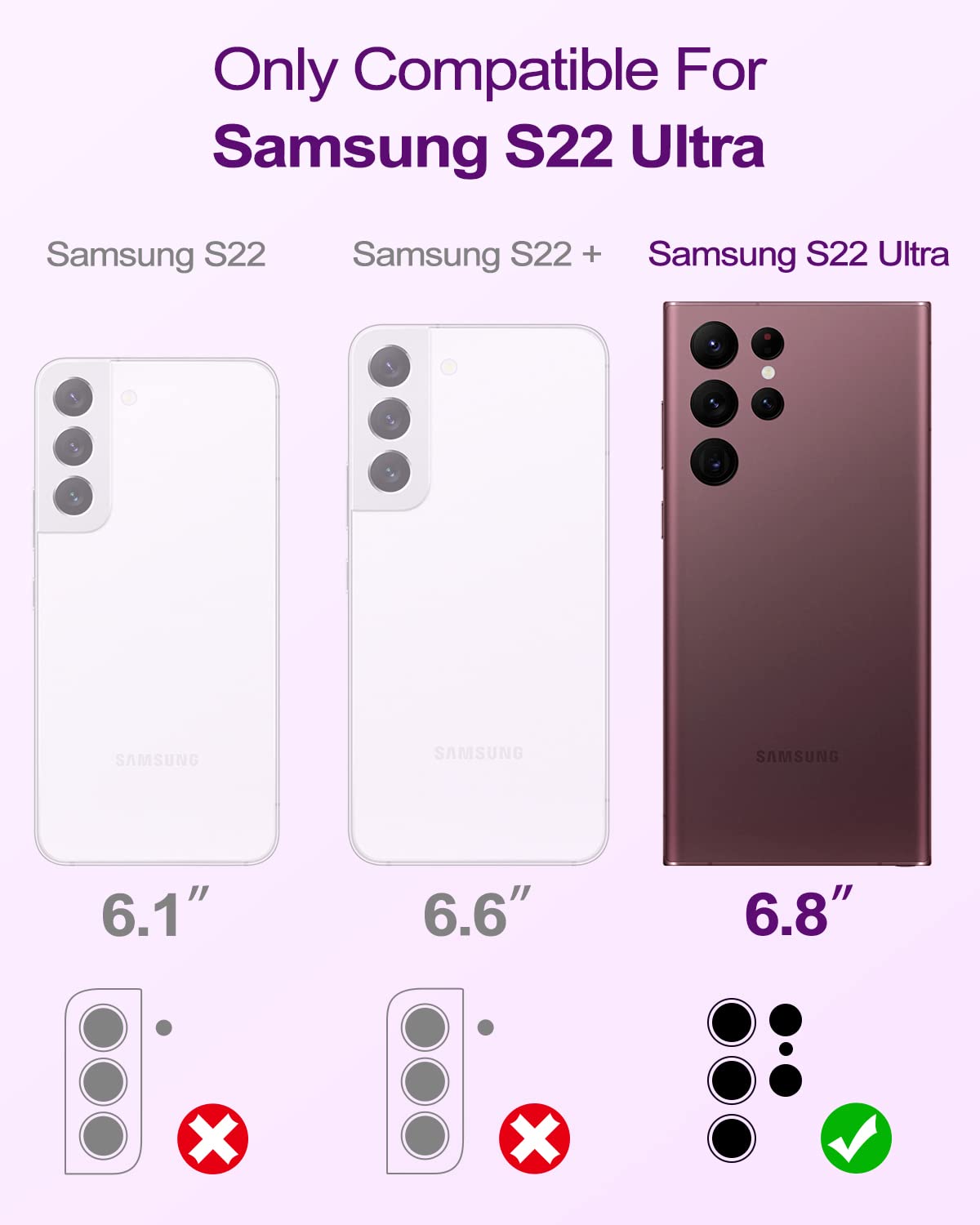 Welovecase For Samsung Galaxy S22 Ultra 5G Case, Cover 3 In 1 Full Body Heavy Duty Protection Hybrid Shockproof Tpu Bumper Three