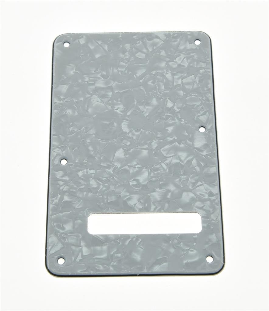 Kaish St/Strat Style Standard Guitar Back Plate St Tremolo Trem Cover For Strat/Stratocaster Made In Usa White Pearl