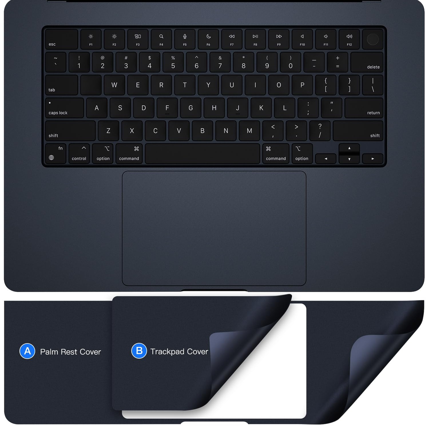 Palm Rest Cover Compatible With 2024 Macbook Air 15'' M3 Chip A3114 Trackpad Protector Cover Skin For 2024 Apple Macbook Air 15.