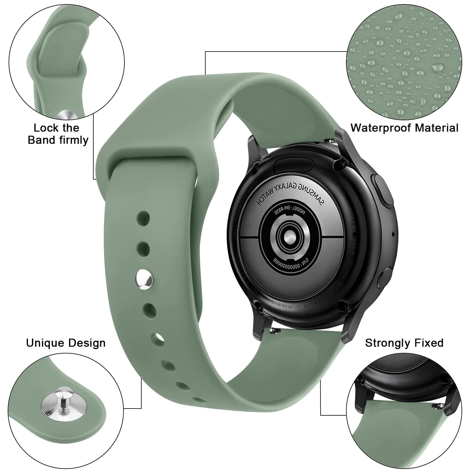 Meliya Bands For Coros Pace 3 / Apex Pro Smart Watch Bands, 22Mm Soft Silicone Sport Strap Replacement Band (Cactus)