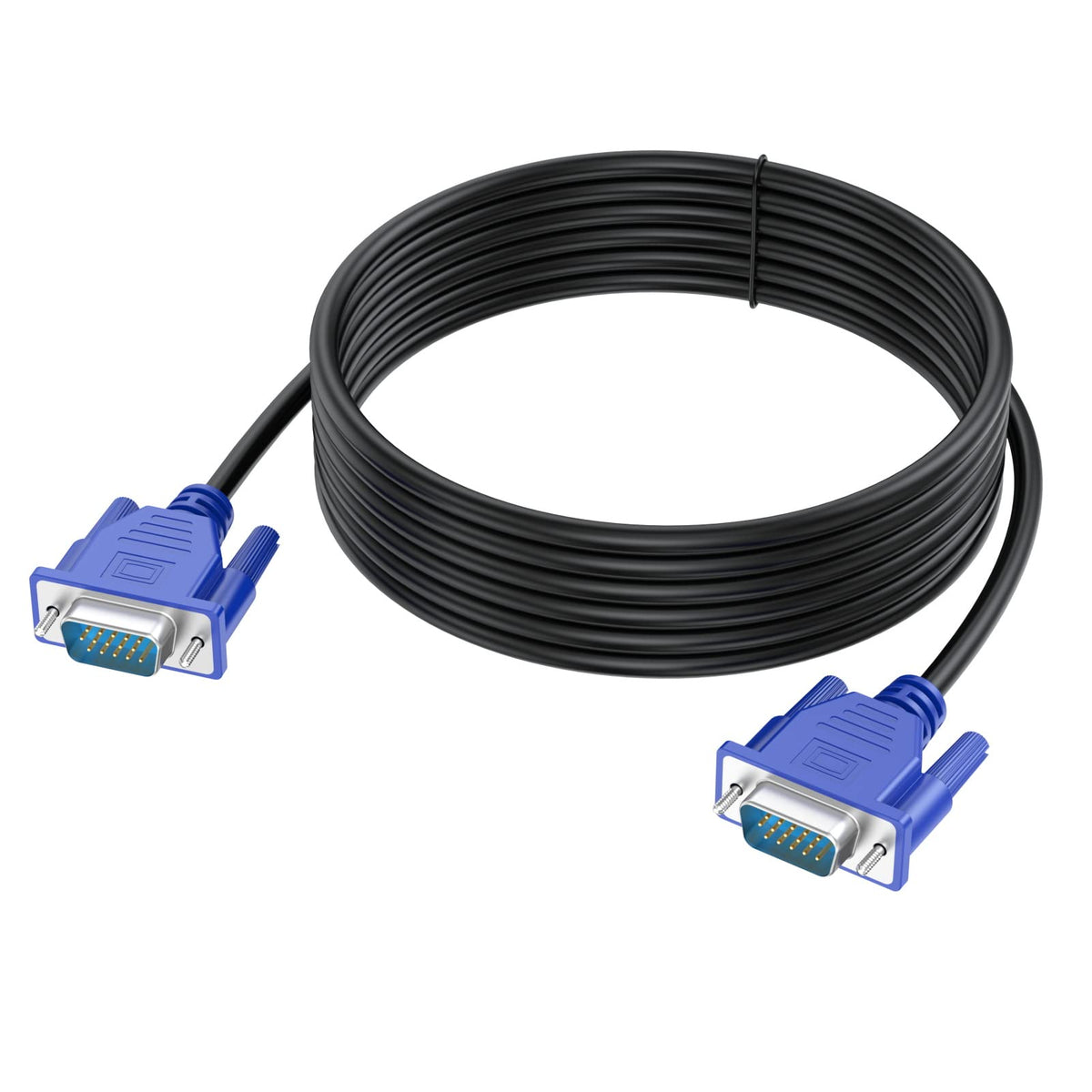 Urelegan Vga To Vga Cable 10 Feet, Vga To Vga Monitor Cable 1080P Full Hd Male To Male Cord Hd15 For Computer Pc Monitor Laptop