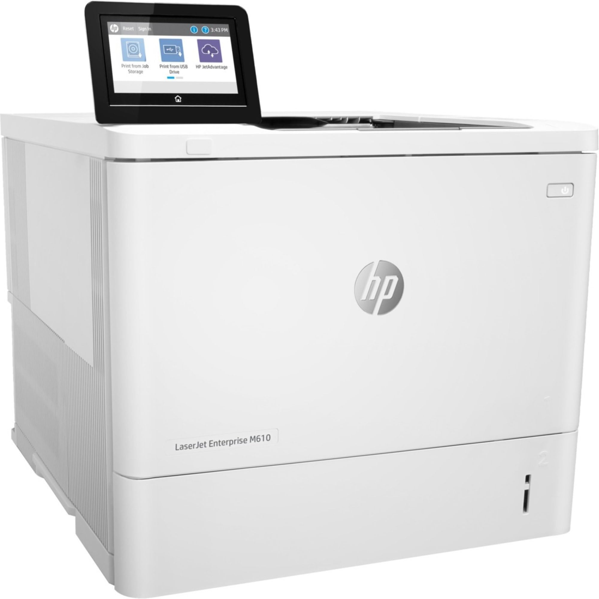 Hp Laserjet Enterprise M610Dn Monochrome Printer With Built-In Ethernet & 2-Sided Printing (7Ps82A), White
