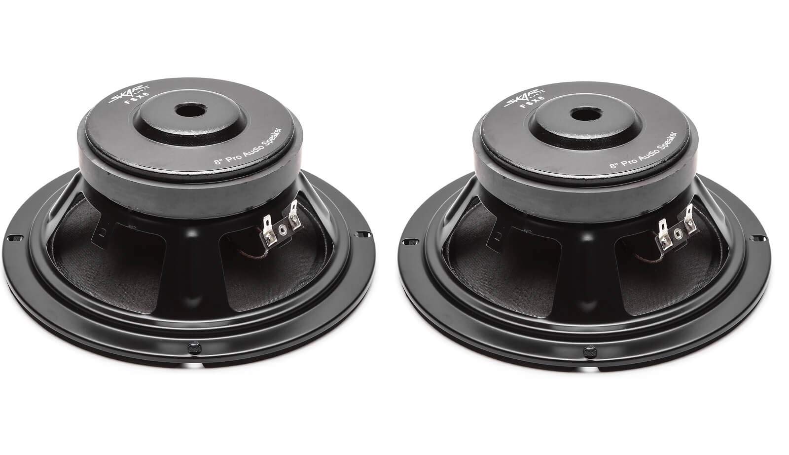(2) Skar Audio Fsx8 4 350 Watt 8 Inch 4 Ohm Mid Range Loudspeakers   2 Speakers