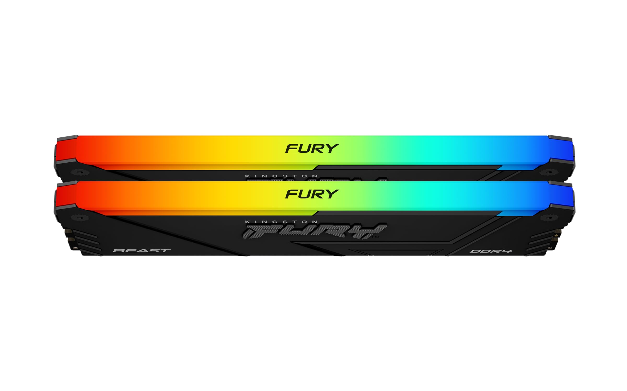Kingston Fury Beast Rgb 16Gb 3200Mt/S Ddr4 Cl16 Dimm (Kit Of 2) Computer Memory Kf432C16Bb2Ak2/16