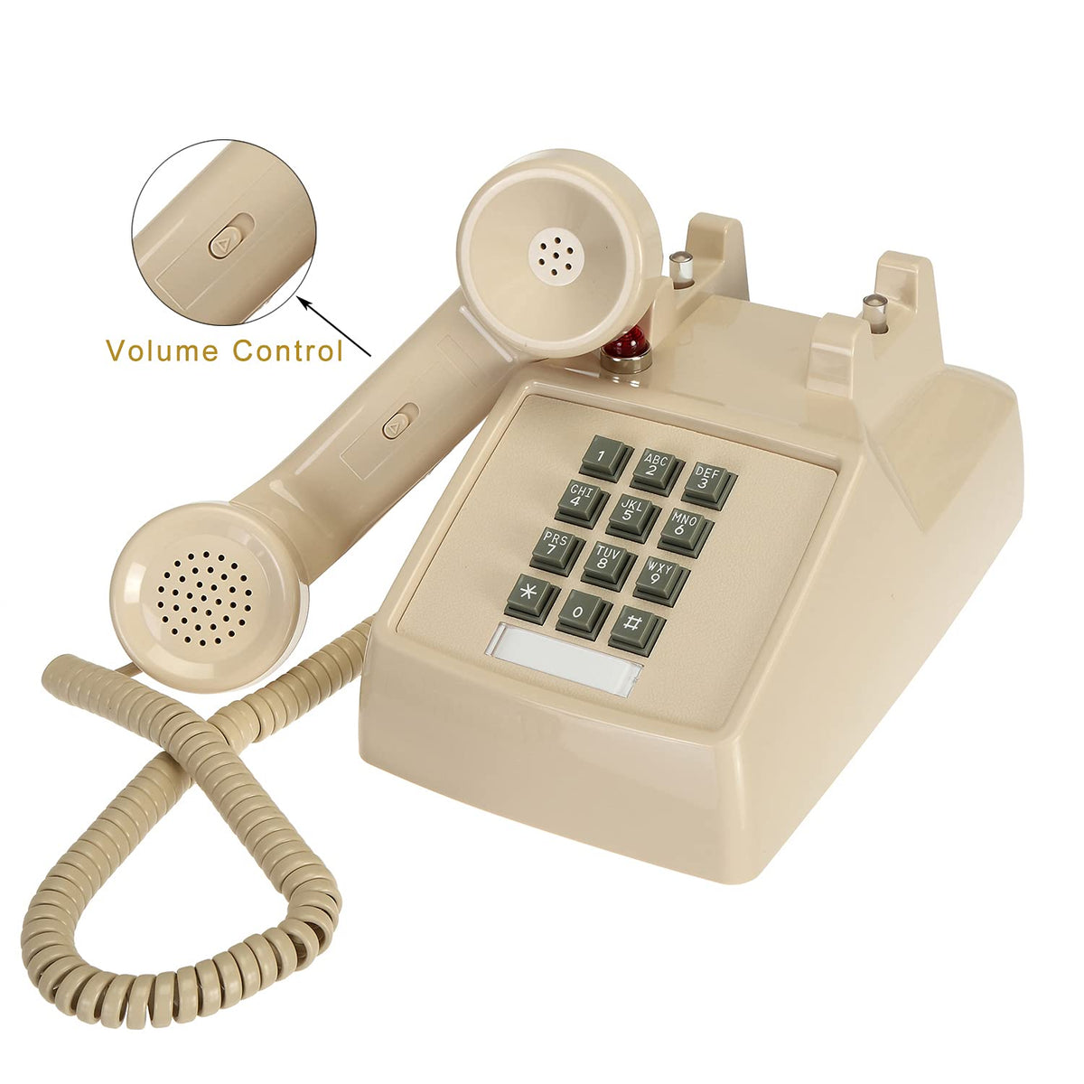 SOUJOY Vintage Cord Phone, Retro Landline Phone with Volume Control ...