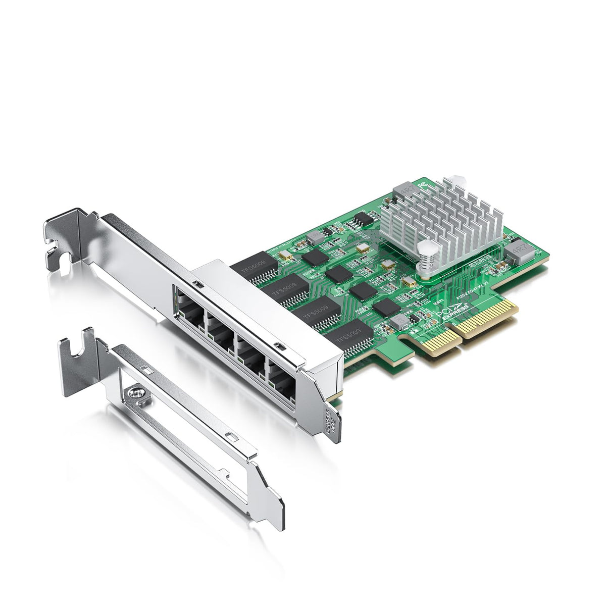 2.5G 4 Port Nic Network Adapter Card With Realtek Rtl8125Bg Controller, Quad Rj 45 Port, Pci Express Gigabit Ethernet Card Suppo