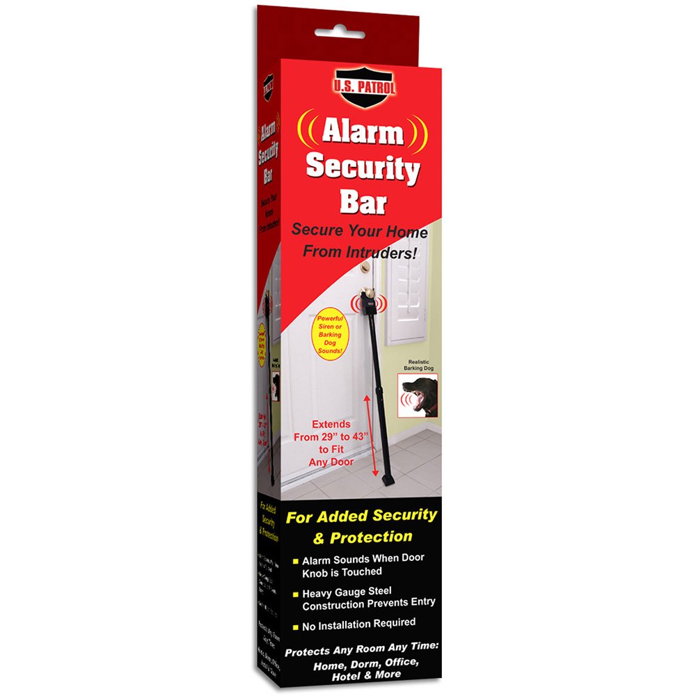U.S. Patrol Jb5322 Alarm Security Bar Extends From 29 To 43