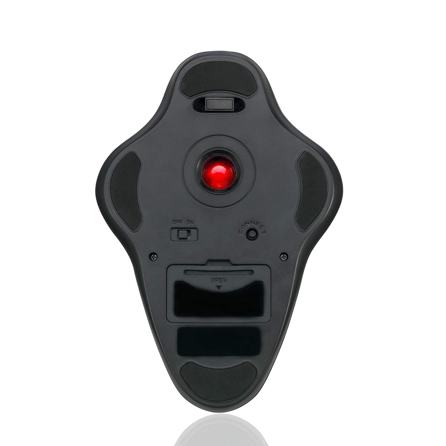 Adesso Imouse T40 Wireless Ergonomic Finger Trackball Mouse With Nano Usb Receiver, Programmable 7 Button Design, And 5 Level Dp