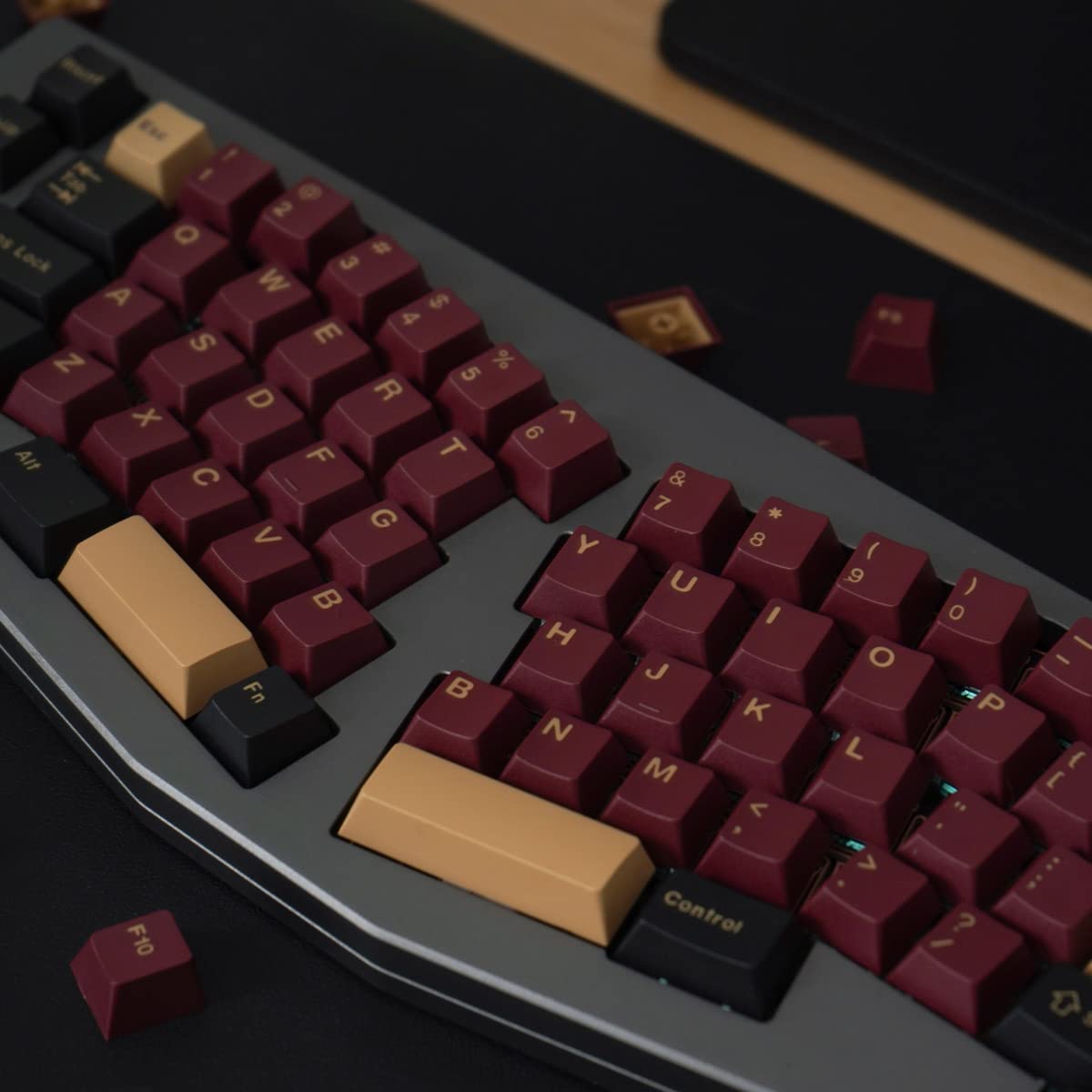 Red Samurai Keycaps Set 173 Keys Cherry Profile Doubleshot Custom Keycaps For Cherry Mx Gateron Kailh Box Switches Mechanical Ke