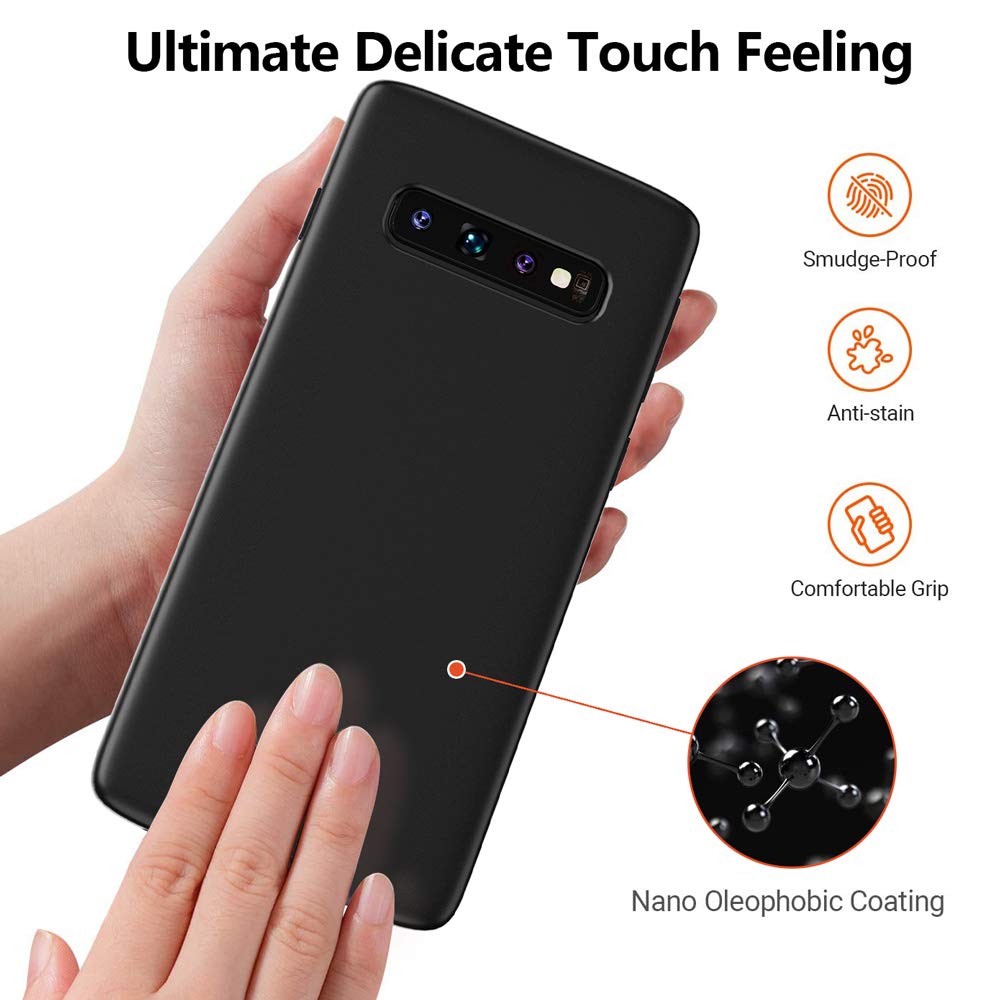 Snosho Galaxy S10 Slim Phone Case,Thin Soft Tpu Skin Silicone Flexible Gel Lightweight Anti Scratch Shockproof Protective Cases