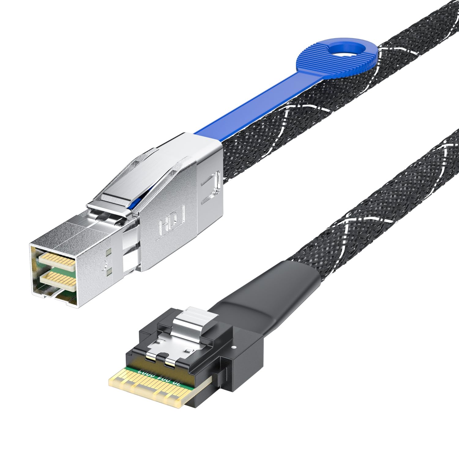 10Gtek Minisas Hd Sff 8644 To Slimsas 4I Cable, Sff 8644 To Sff 8654, Sas3.0, 0.5 M(1.6Ft)