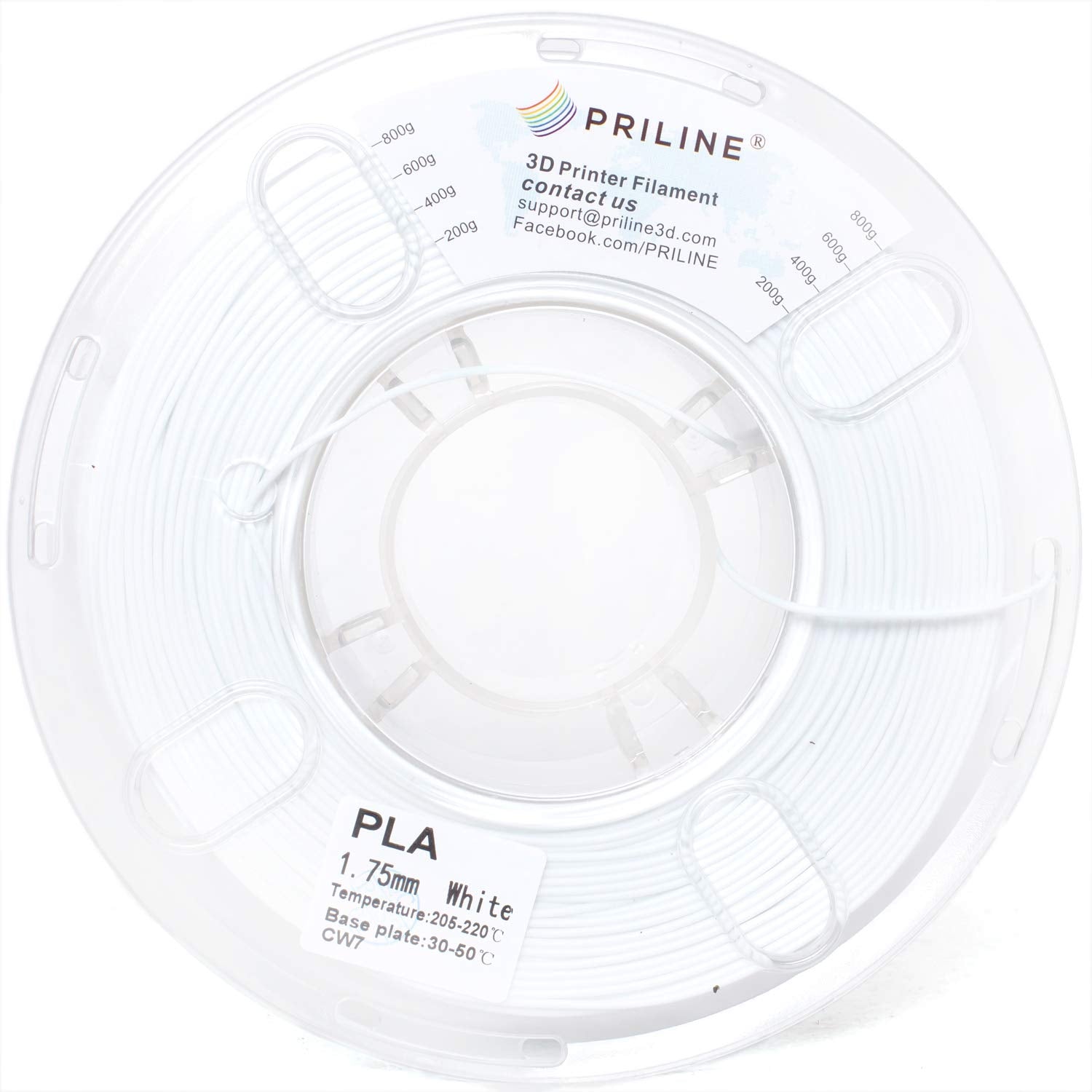 Priline Pla Filament 1.75Mm, Priline Pla 3D Printer Filament, 1Kg Spool (2.2Lbs) 3D Printing Filament Fits For Most 3D Printers,