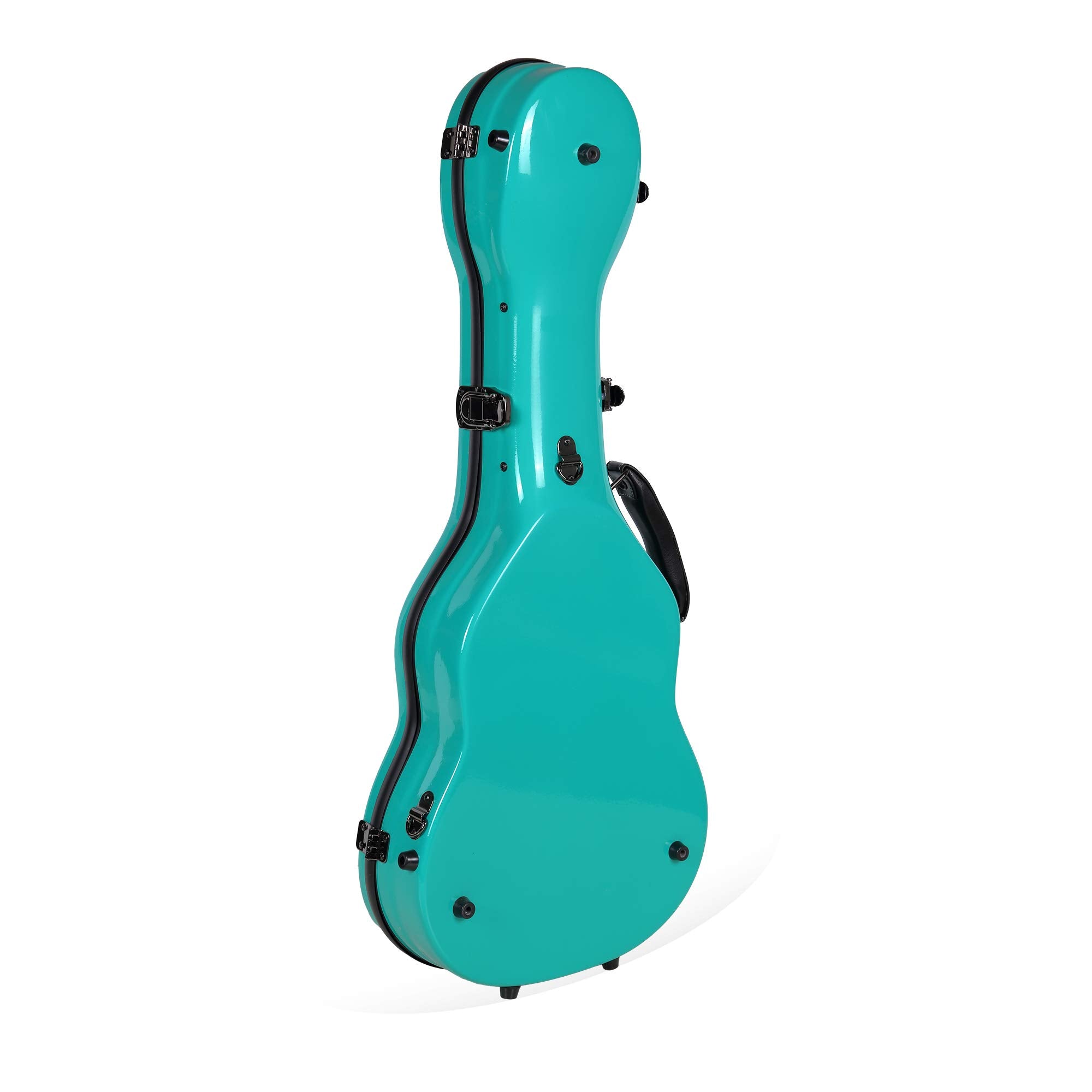 Crossrock Deluxe Fiberglass Tenor Ukulele Case With Tsa Lock, Mint Blue (Crf2020Tumb)