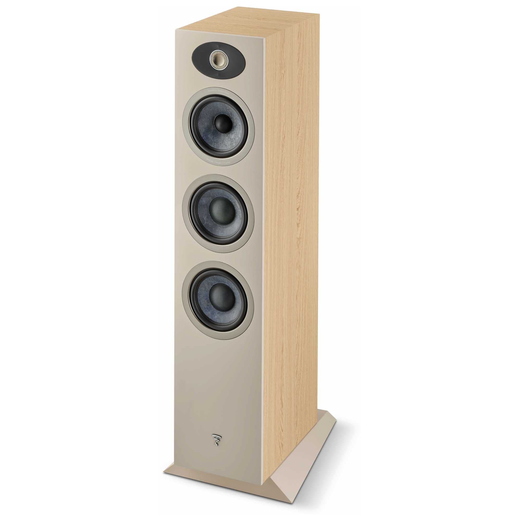 Focal Theva N2-3-Way Floorstanding Loudspeakers with 5-Inch Drivers, Sold Individually, Light Wood - FTHEVAN2LW