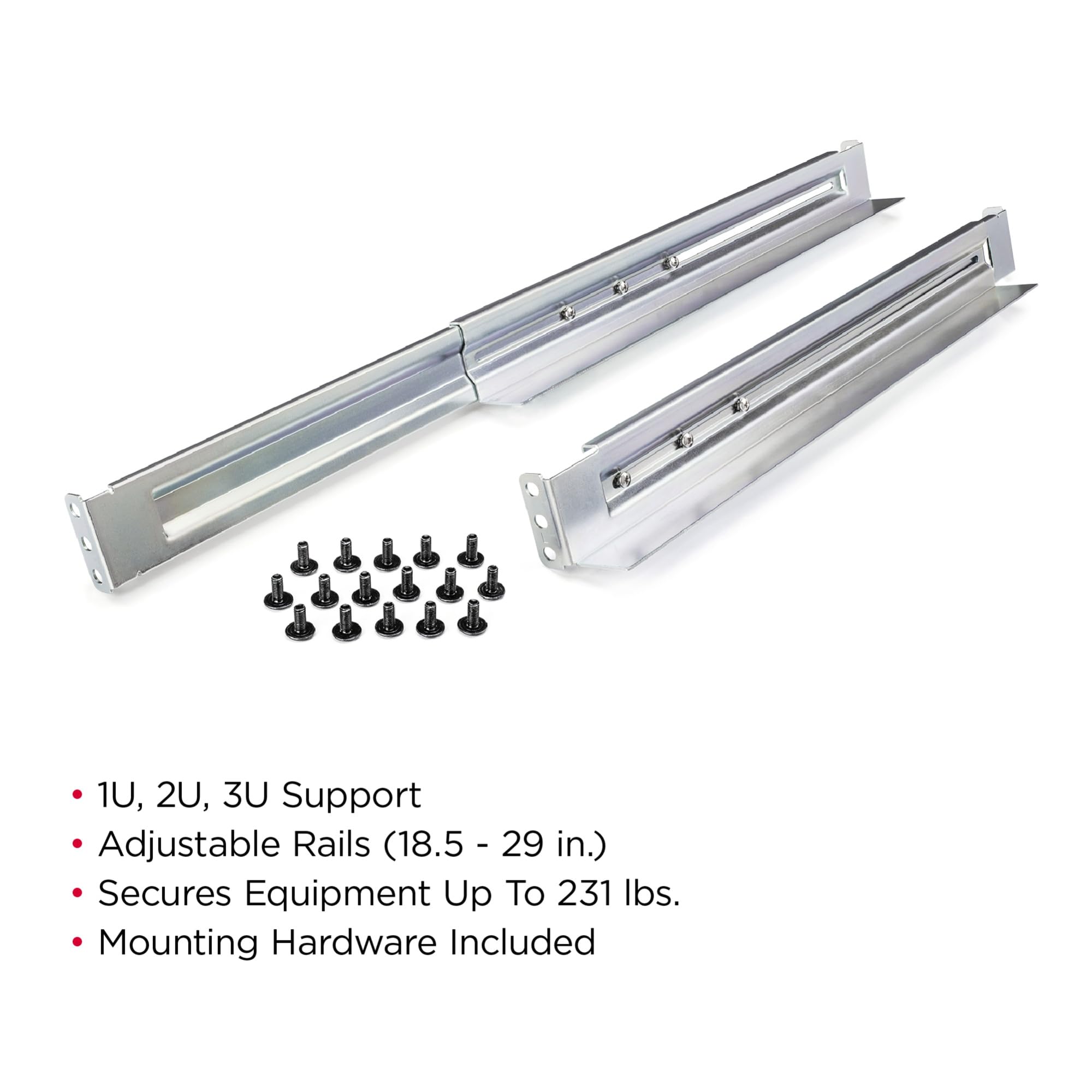 Cyberpower 4Postrail 4 Post Universal Rack Mount Rail Kit, Silver