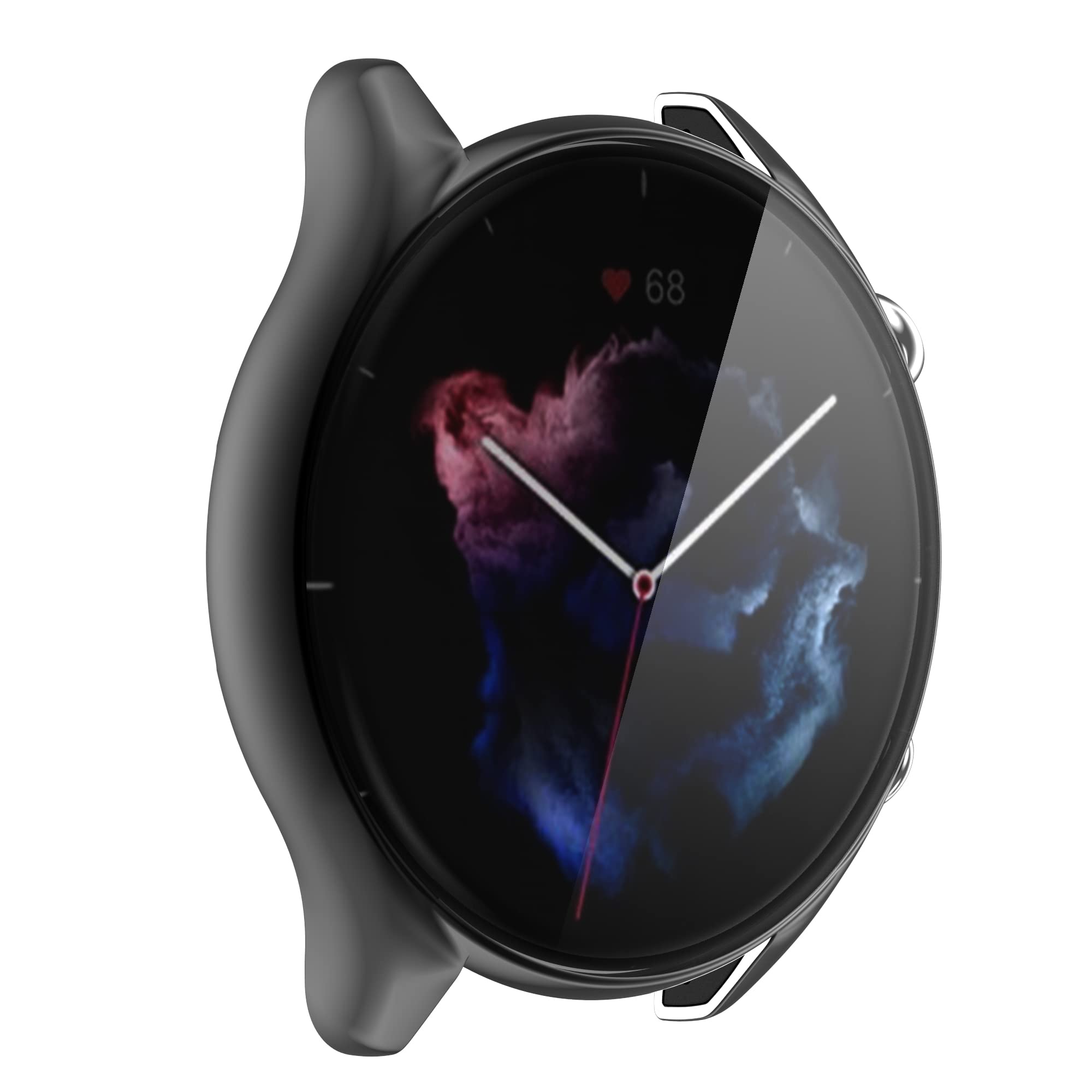 E Ecsem Screen Protector Case Compatible With Amazfit Gtr 3 & Gtr 3 Pro Premium Soft Tpu Slim Plated Protective Cover [Scratch P