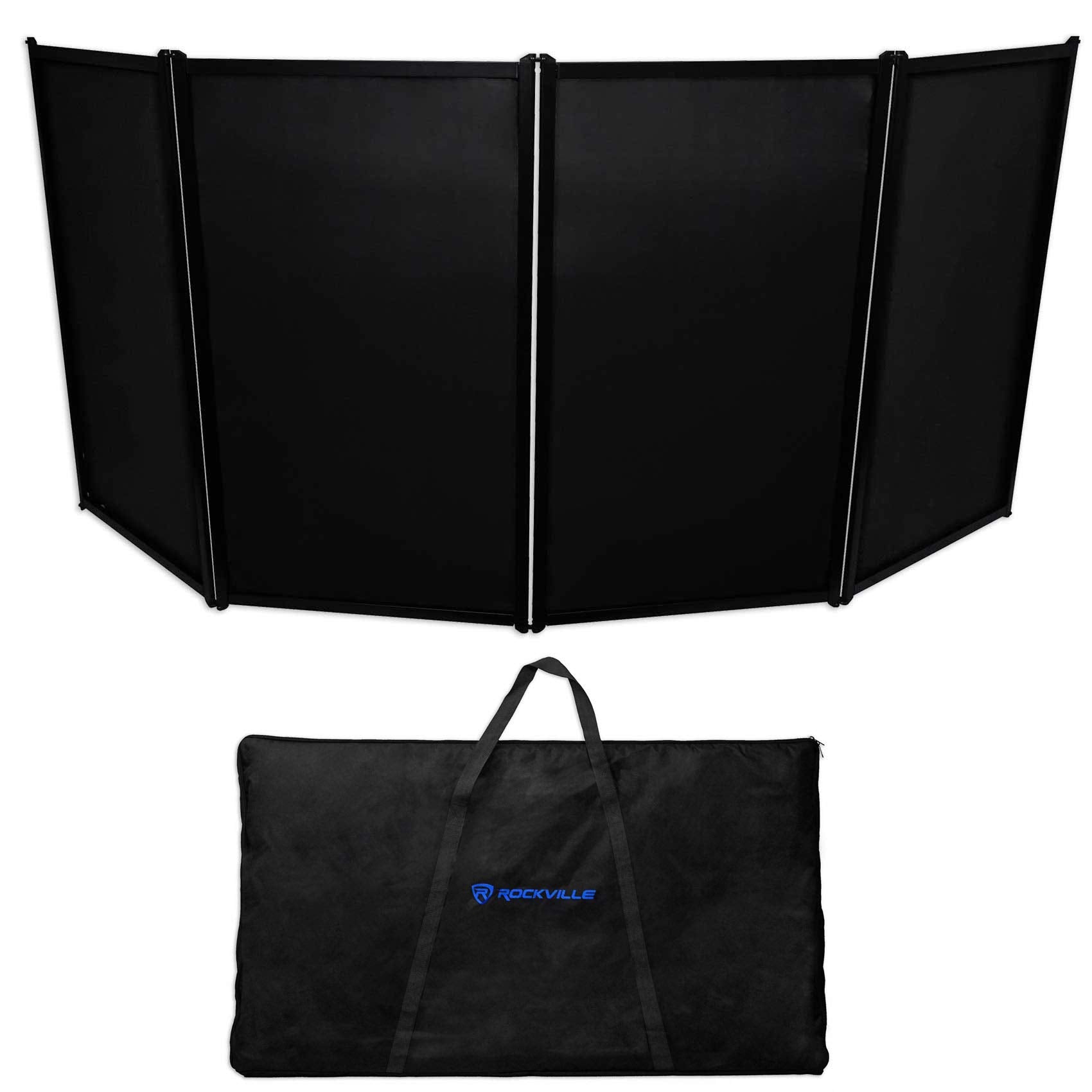 Rockville DJ Event Facade Light Weight Metal Frame Booth+Travel Bag+Scrim (RFAAC)