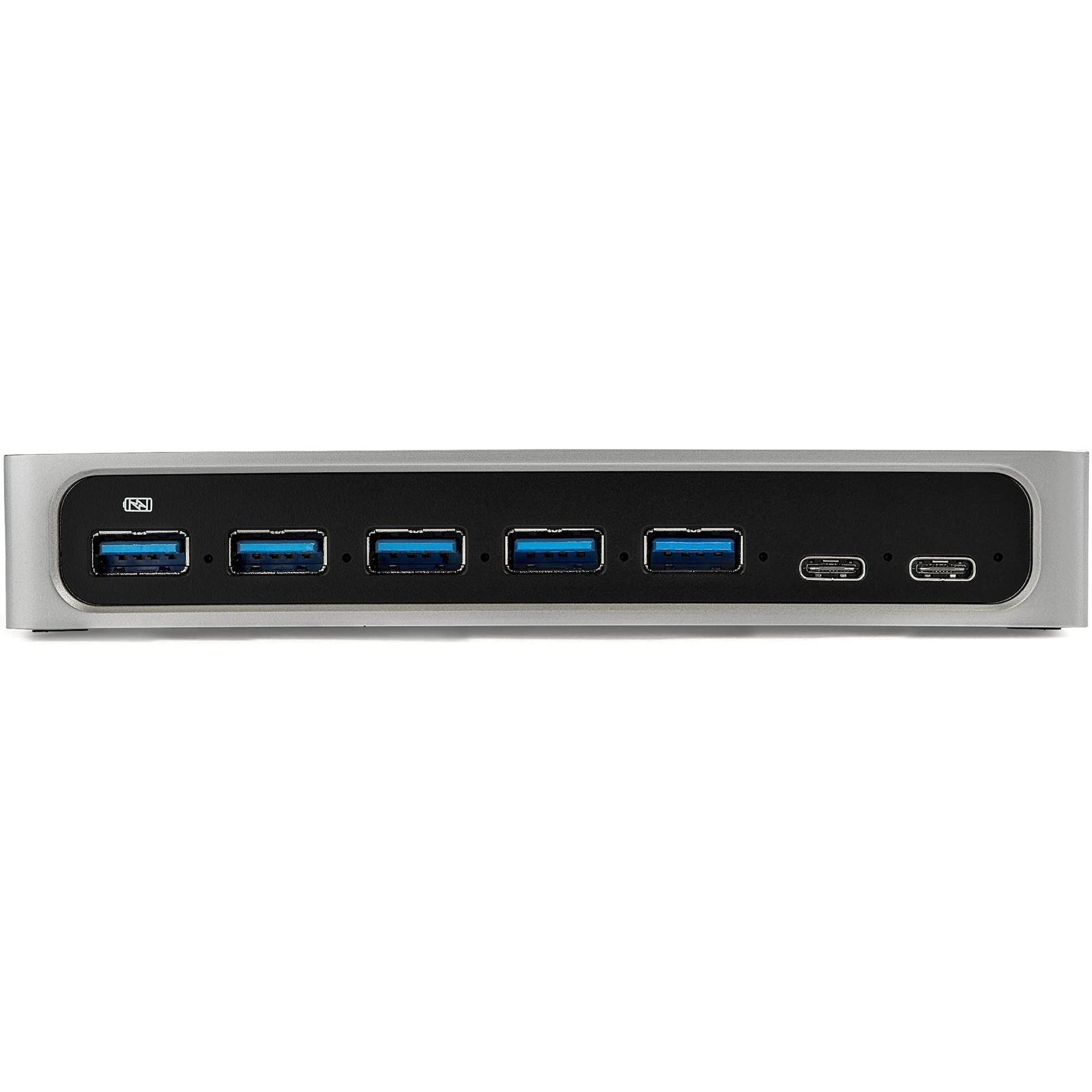 Startech.Com 7 Port Usb C Hub With Fast Charge Port   Usb C To 5X Usb A 2X Usb C (Usb 3.0 Superspeed 5Gbps)   Self Powered Usb 3