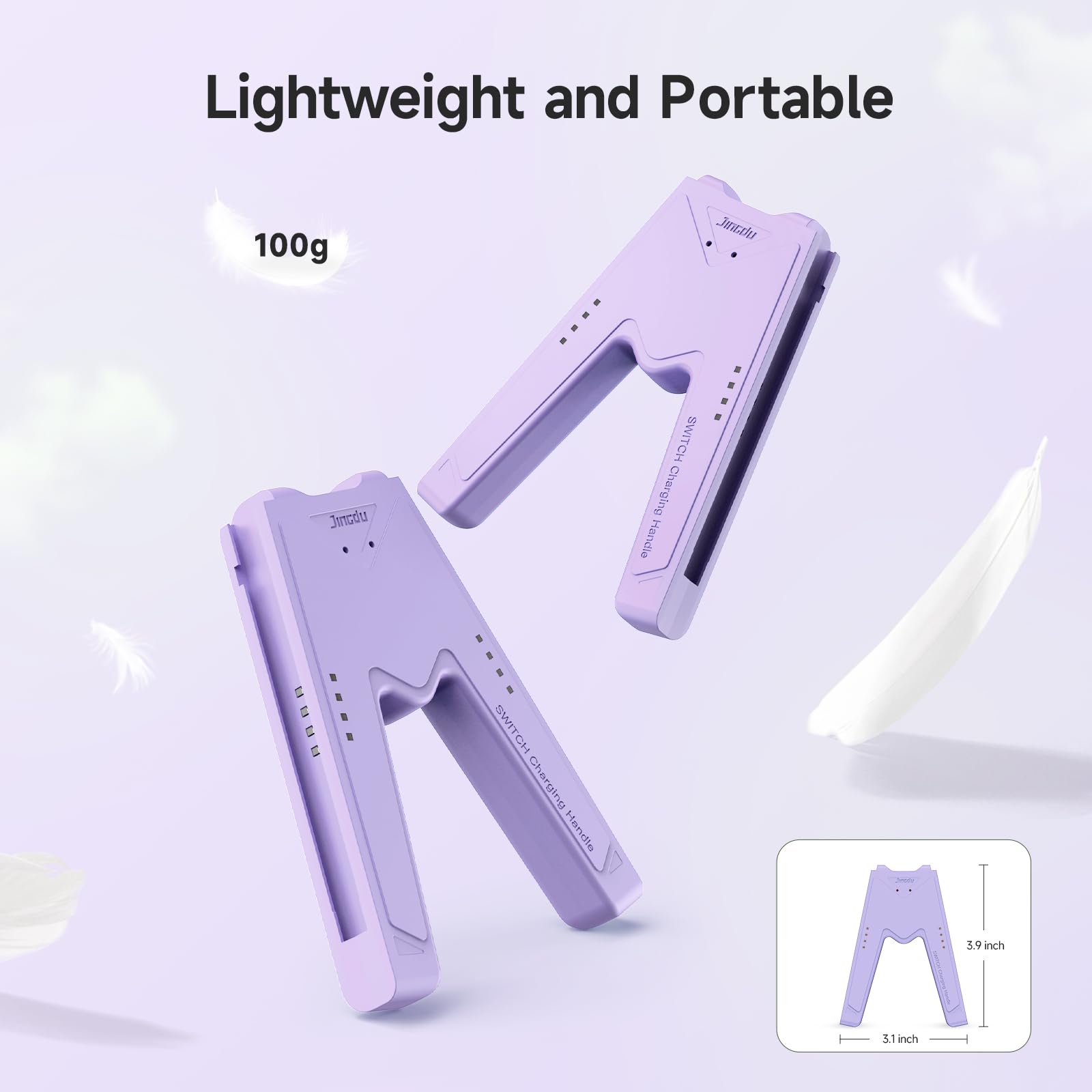 Jingdu Ns Joy-Con Charg Grip Compatible With Nintendo Switch Standard & Oled Model, Switch Joycon Controller Charger With Chargi