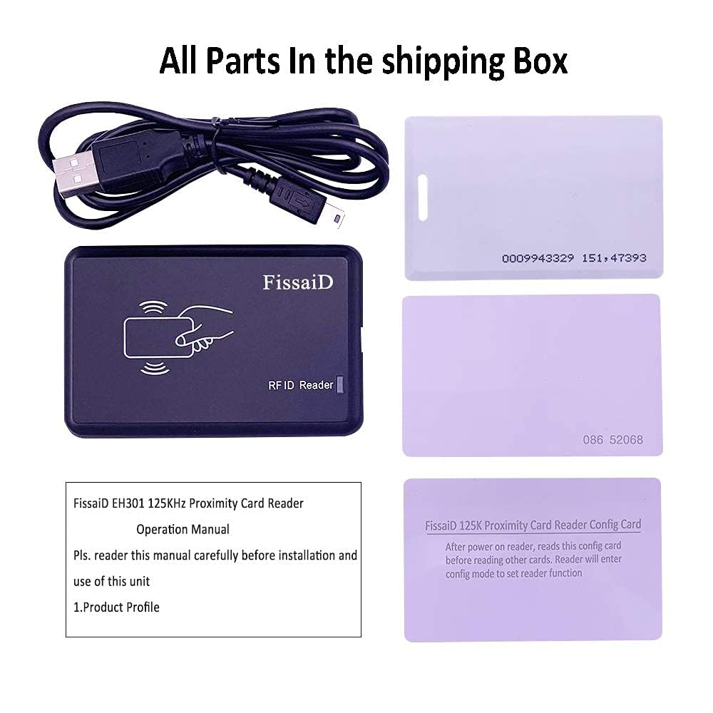 Rfid Reader 125Khz Reader Reads Both 1326 Family Proximity Cards & Em4100 Id Card Usb Reader Emulae Keyboard For Linux Android W