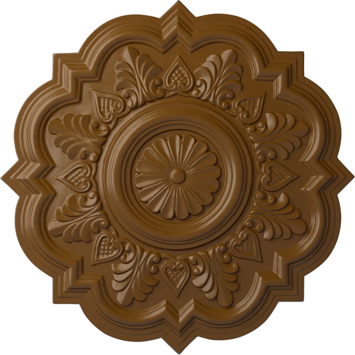 Ekena Millwork CM20DRSTF Deria Ceiling Medallion, Smokey Topaz