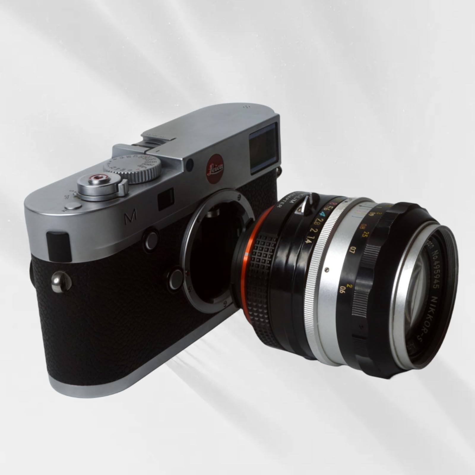 Pholsy Lens Mount Adapter With 6 Bit Coding Compatible With Nikon F Ai Ais Af Af I Afs Lens To Leica M Mount Camera Body Nikon F