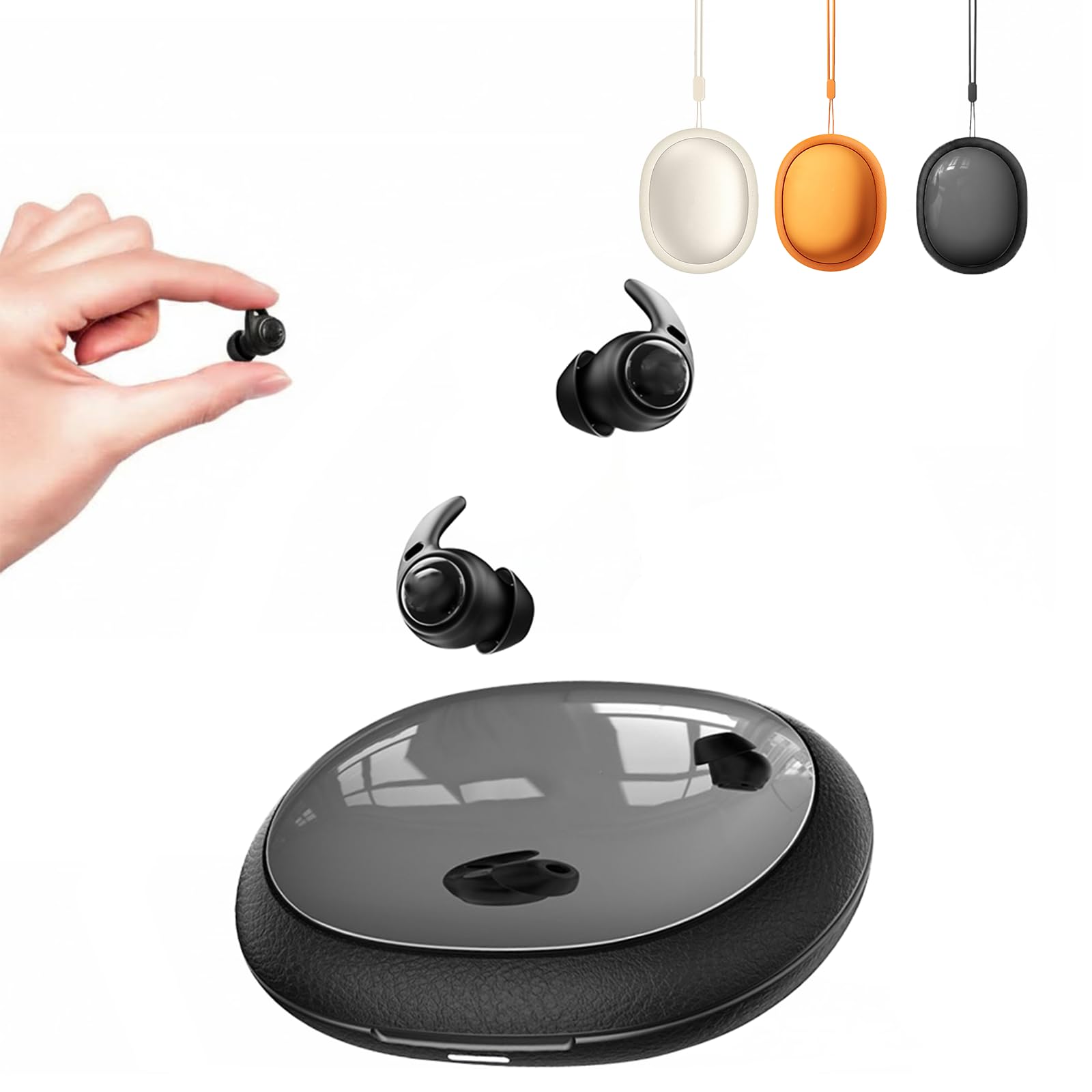 Yworlln NE76 Sleep Earbuds Adaptive Noise Cancelling Earbuds Bluetooth 6.0 Wireless Headphones 40H & 165 Languages, Mini Invisib