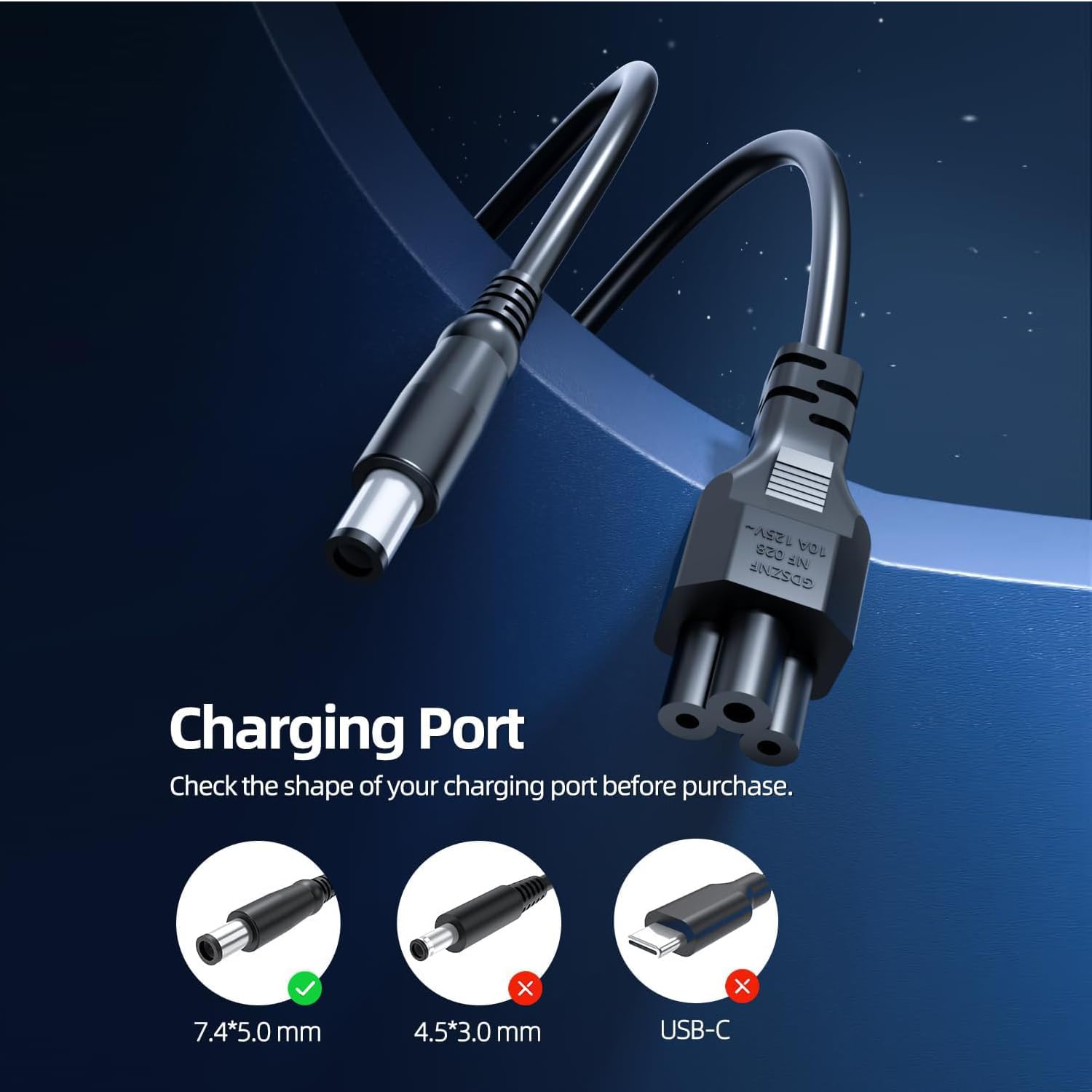 65W Laptop Charger Ac Adapter Replace For Dell Latitude 3540 5480 5490 5580 7280 7480 7490 E5440 E5470 E5540 E5570 E6420 E6430 E6440 E6540 E7240 E7440 Series