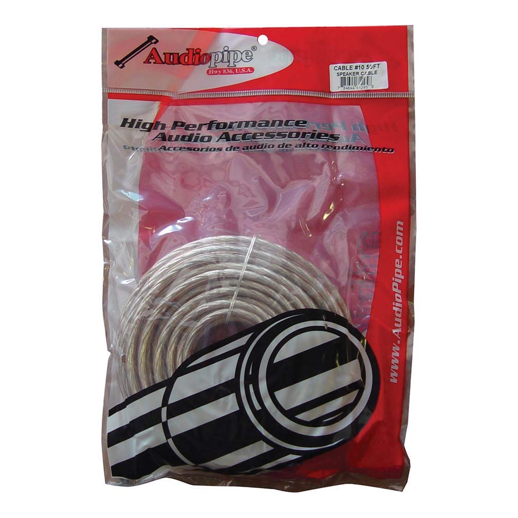 Audiopipe CABLE1050 10 GA 50 Spool Car Audio Speaker Cable 10 Gauge