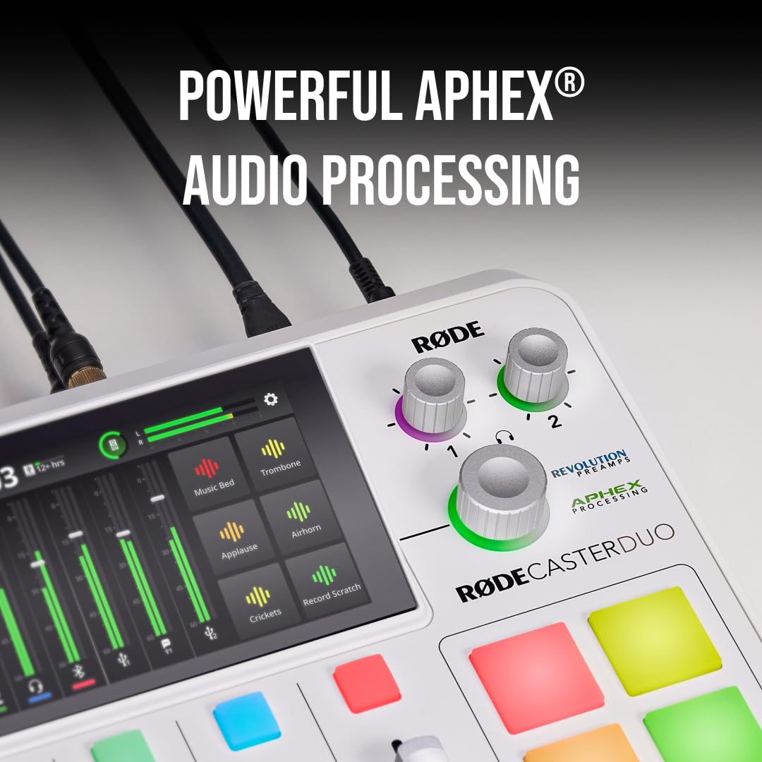 Rde Rdecaster Duo Compact All In One Audio Production Solution For Podcasting, Streaming, Music Production And Content Creation